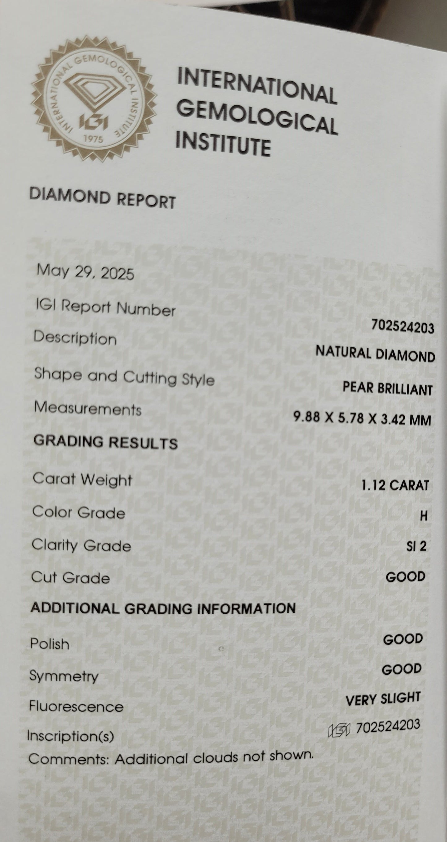 14K White Gold IGI Certified Diamond Engagement Ring & Wedding Band