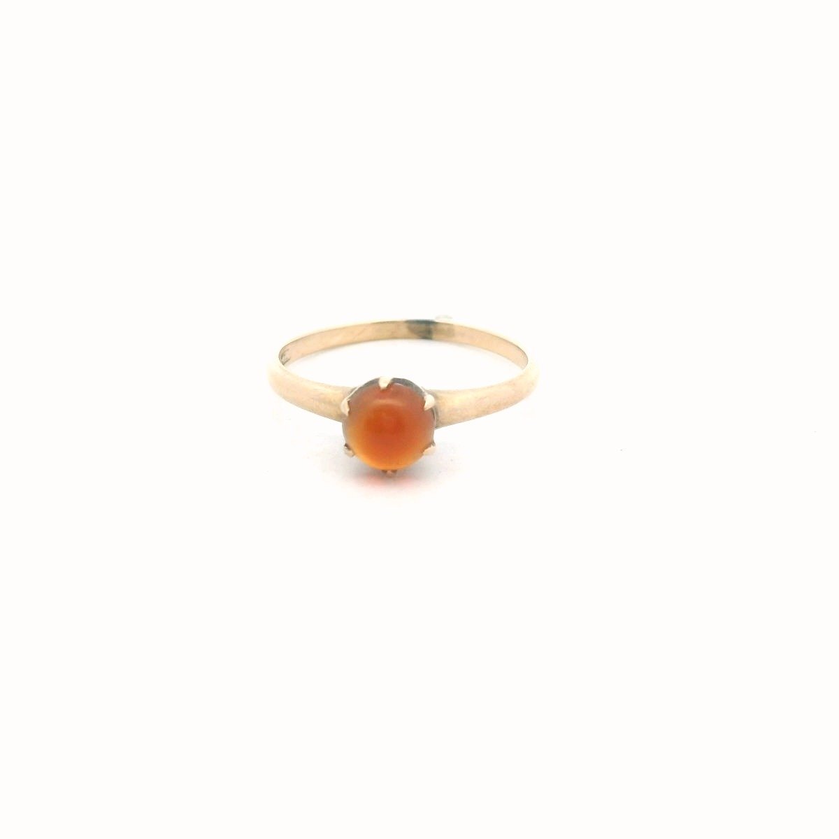Antique 10K Yellow Gold Carnelian Ring