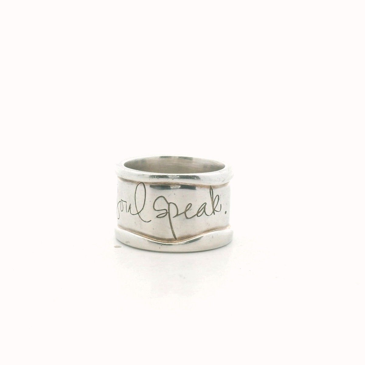 Shawn Killinger Sterling Silver "Hear My Soul Speak" Wide Band