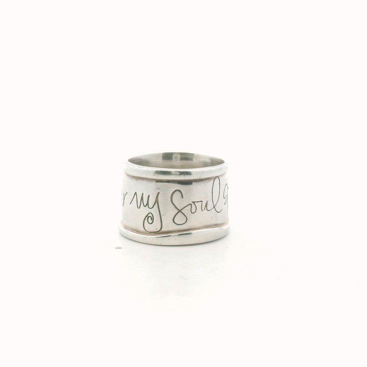 Shawn Killinger Sterling Silver "Hear My Soul Speak" Wide Band
