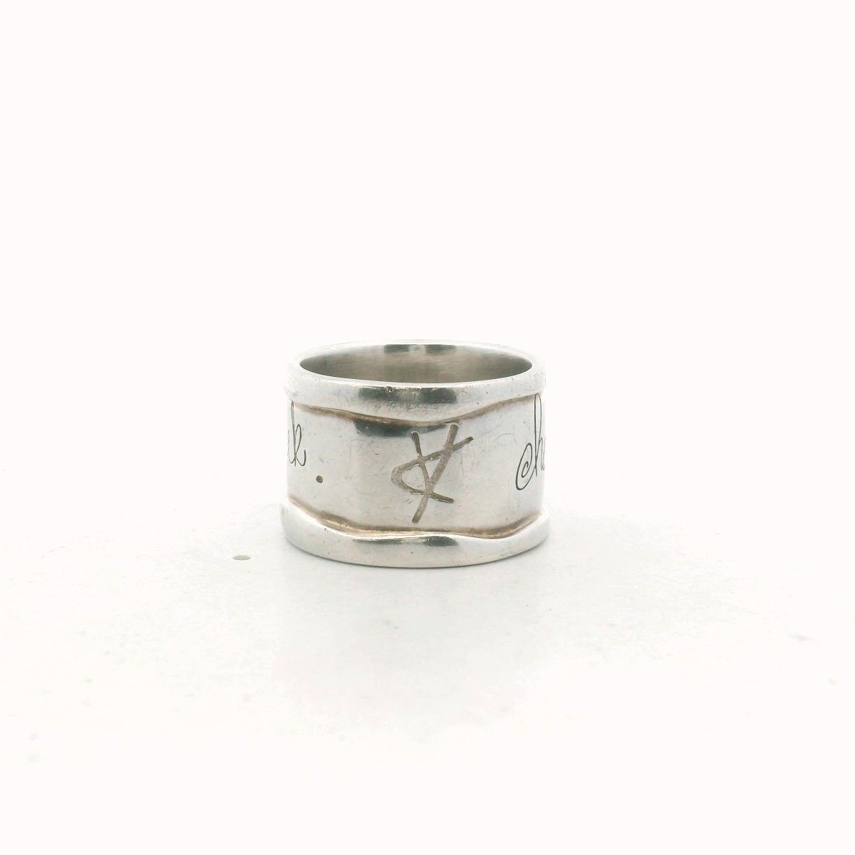 Shawn Killinger Sterling Silver "Hear My Soul Speak" Wide Band