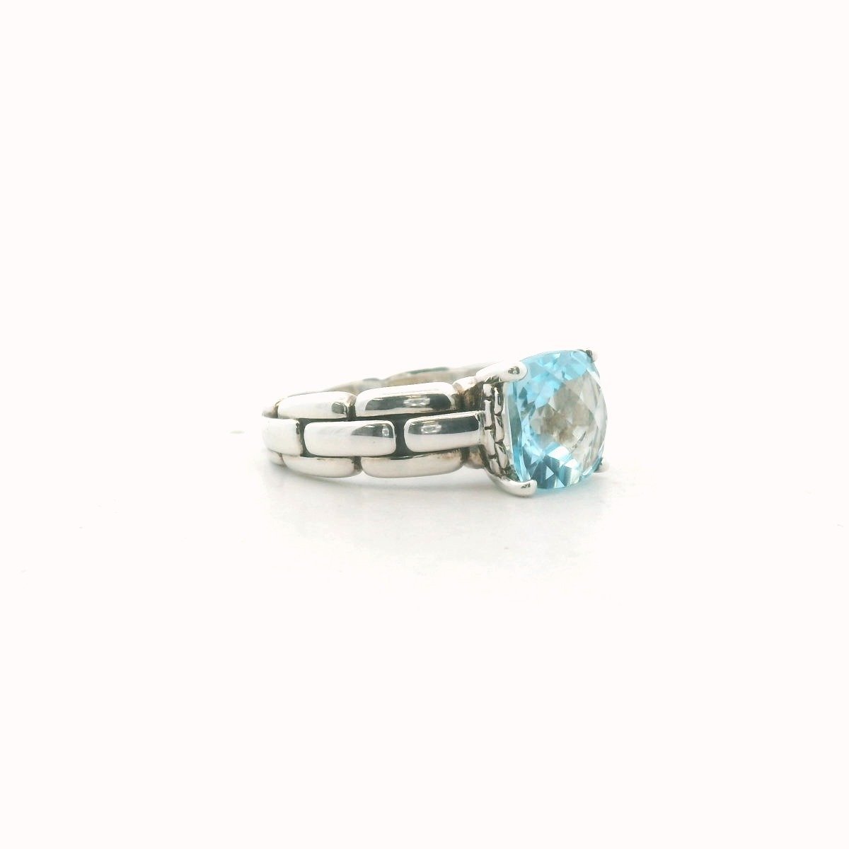 Jai John Hardy Sterling Silver Blue Topaz Ring