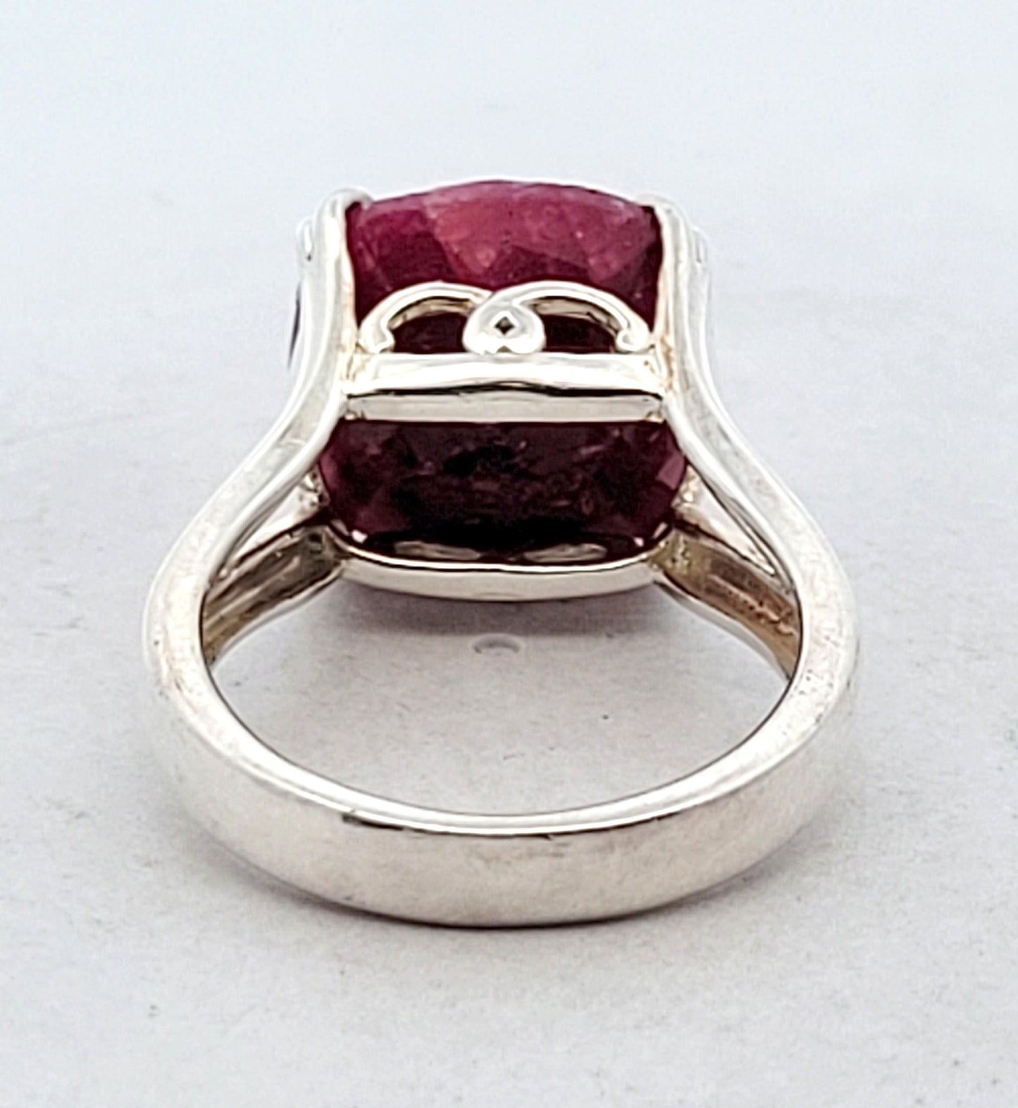 Sterling Silver Natural Ruby Ring