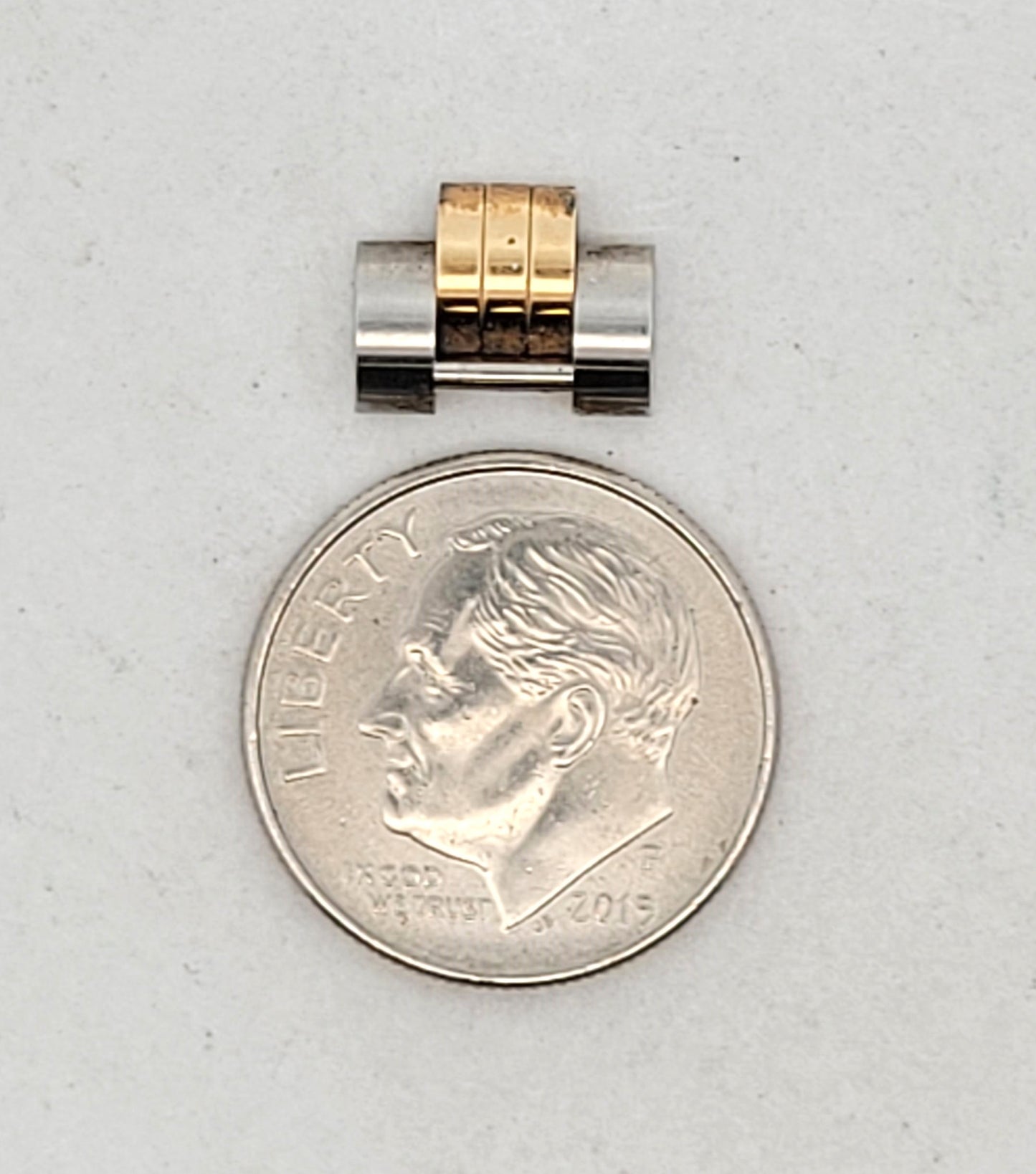 Genuine Rolex 18K Yellow Gold & Stainless Steel 10mm Ladies Watch Link