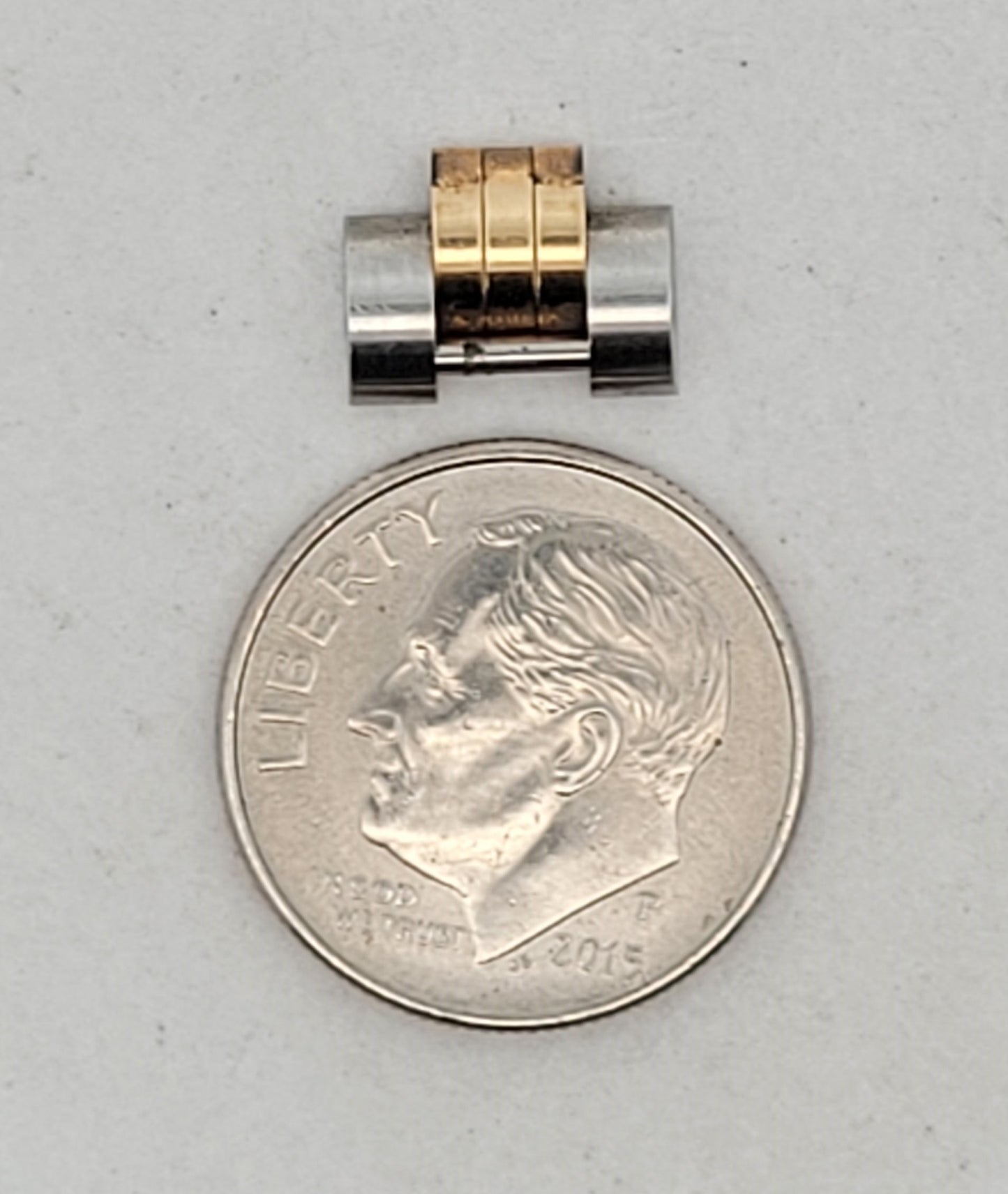 Genuine Rolex 18K Yellow Gold & Stainless Steel 10mm Ladies Watch Link