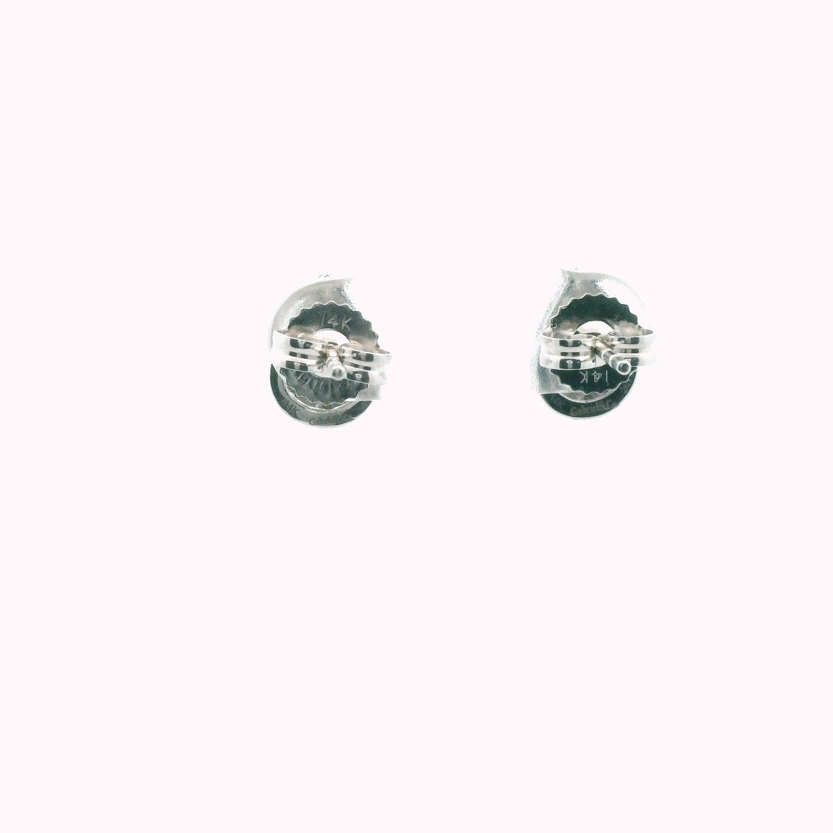 14K White Gold Diamond Earrings