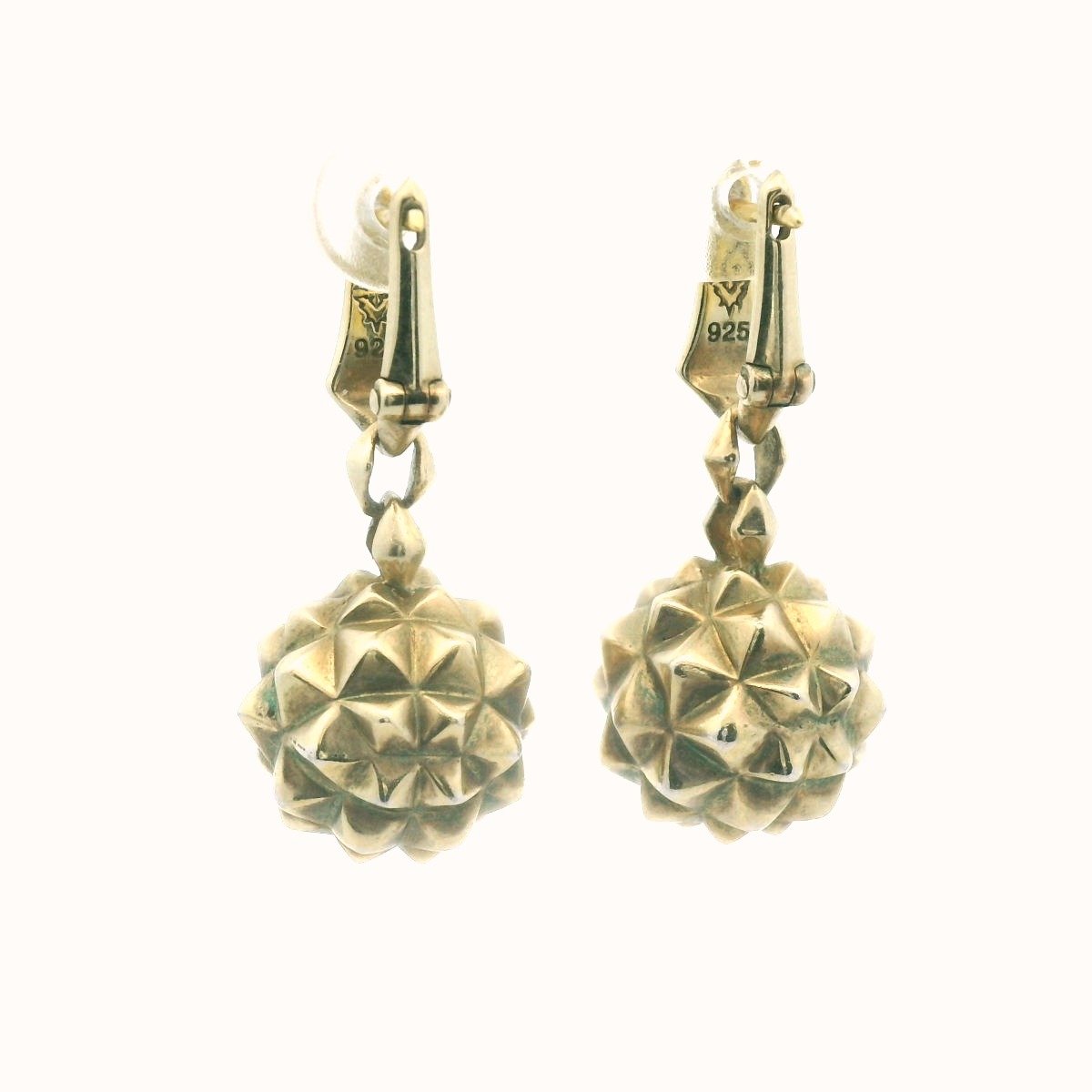 Stephen Webster Gold Vermeil Sterling Superstud Ball Drop Earrings