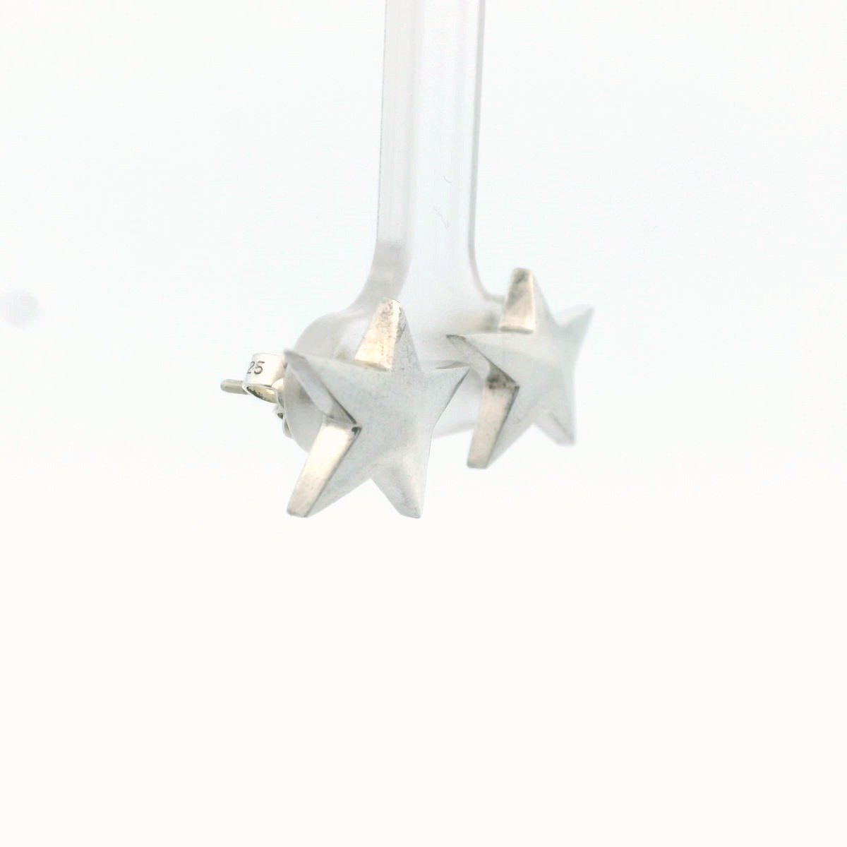 Tiffany & Co. Sterling Silver 1983 Star Earrings