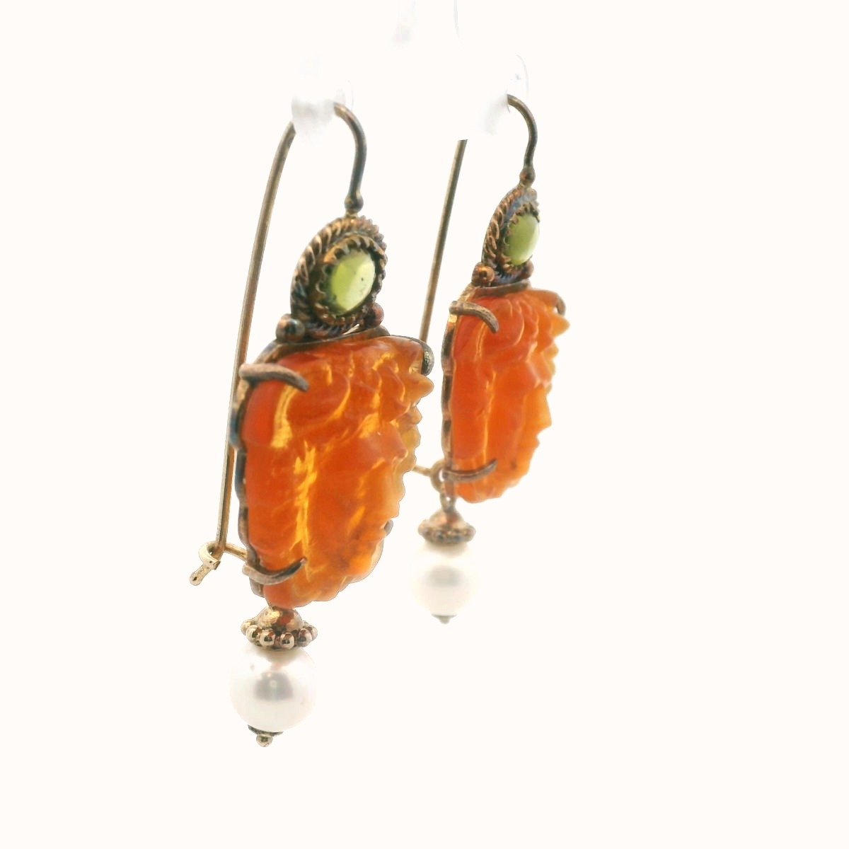Tagliamonte Sterling Silver Venetian Glass Medusa Earrings