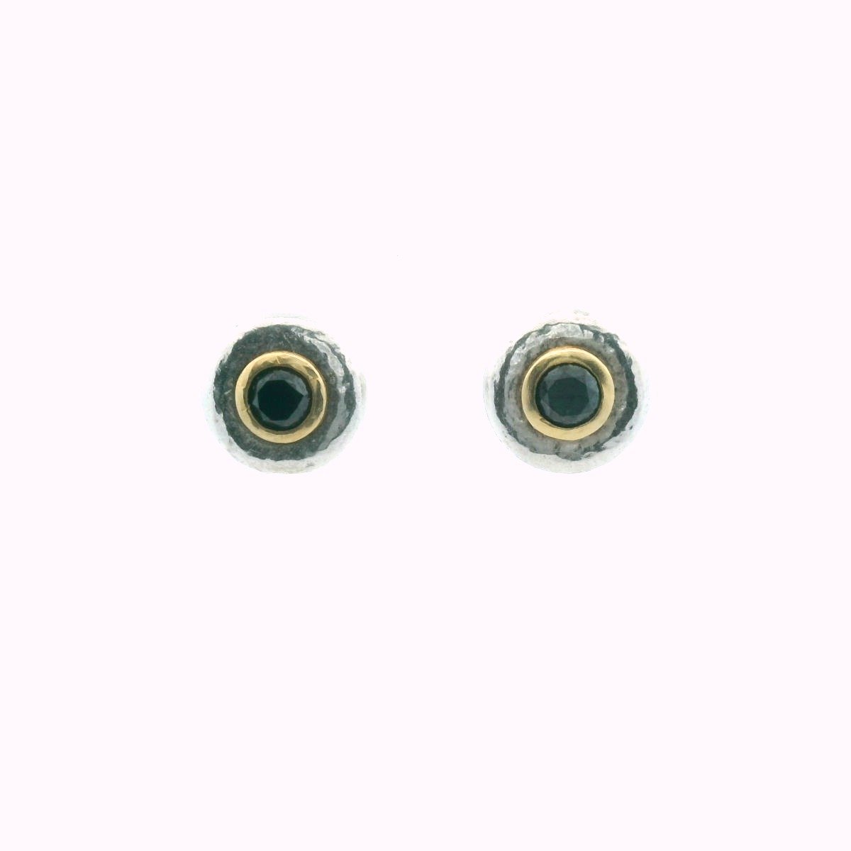 Gurhan Moonbeam Sterling Silver & 18K Black Diamond Earrings
