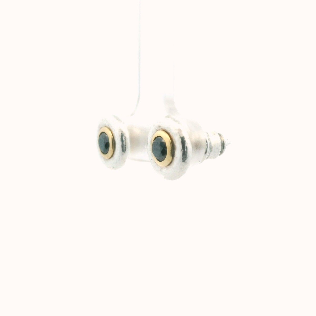 Gurhan Moonbeam Sterling Silver & 18K Black Diamond Earrings