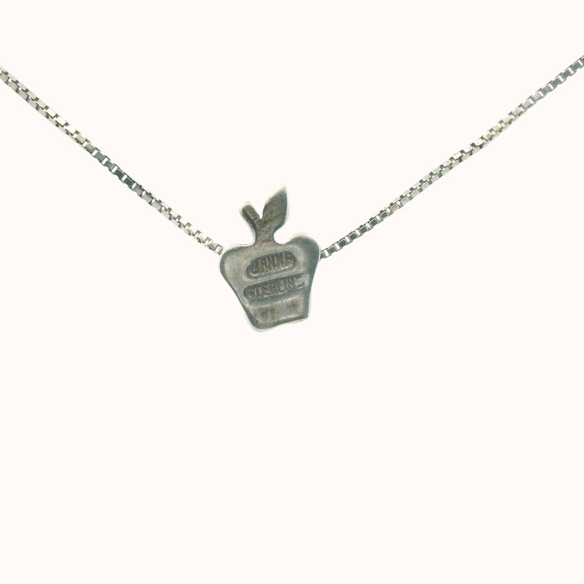 Janna Sterling Silver Apple Necklace