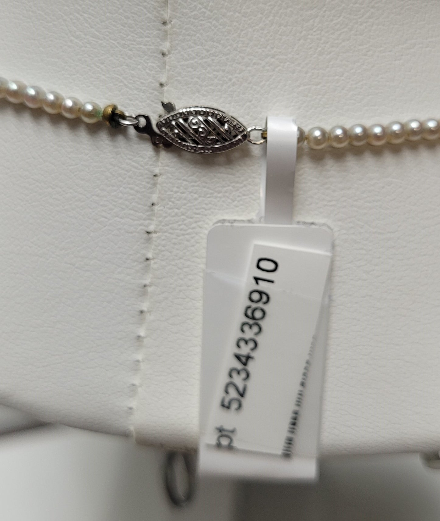 10K White Gold GIA Graduated Akoya Pearl Necklace