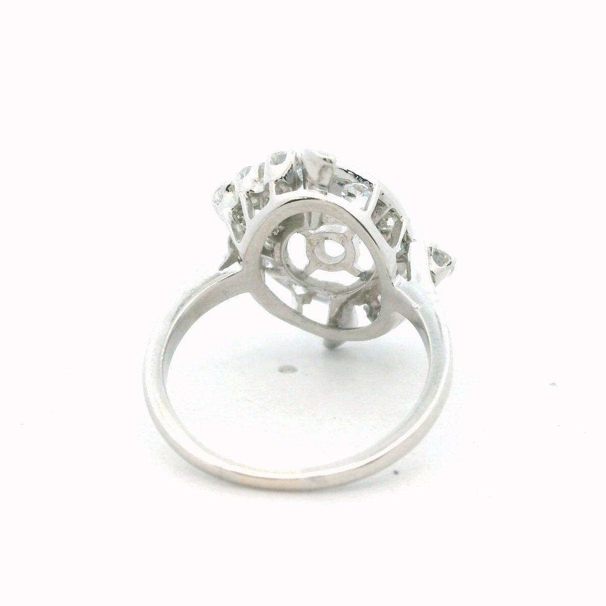 Platinum Natural Diamond Cocktail Ring