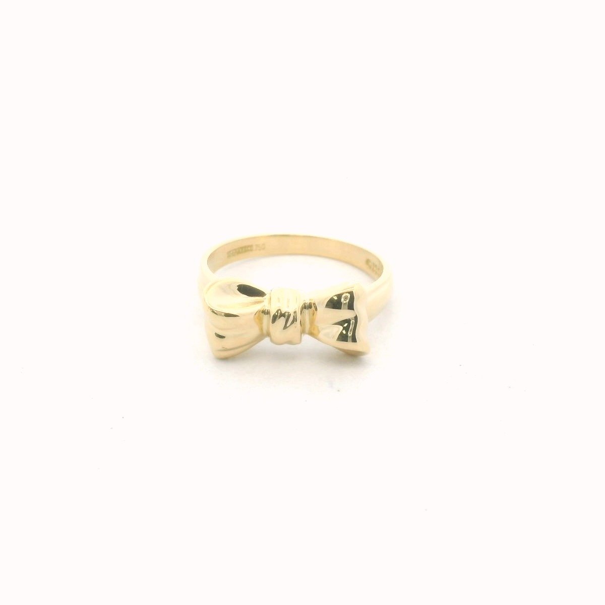 Tiffany & Co. 18K Yellow Gold 1990 Bow Ring