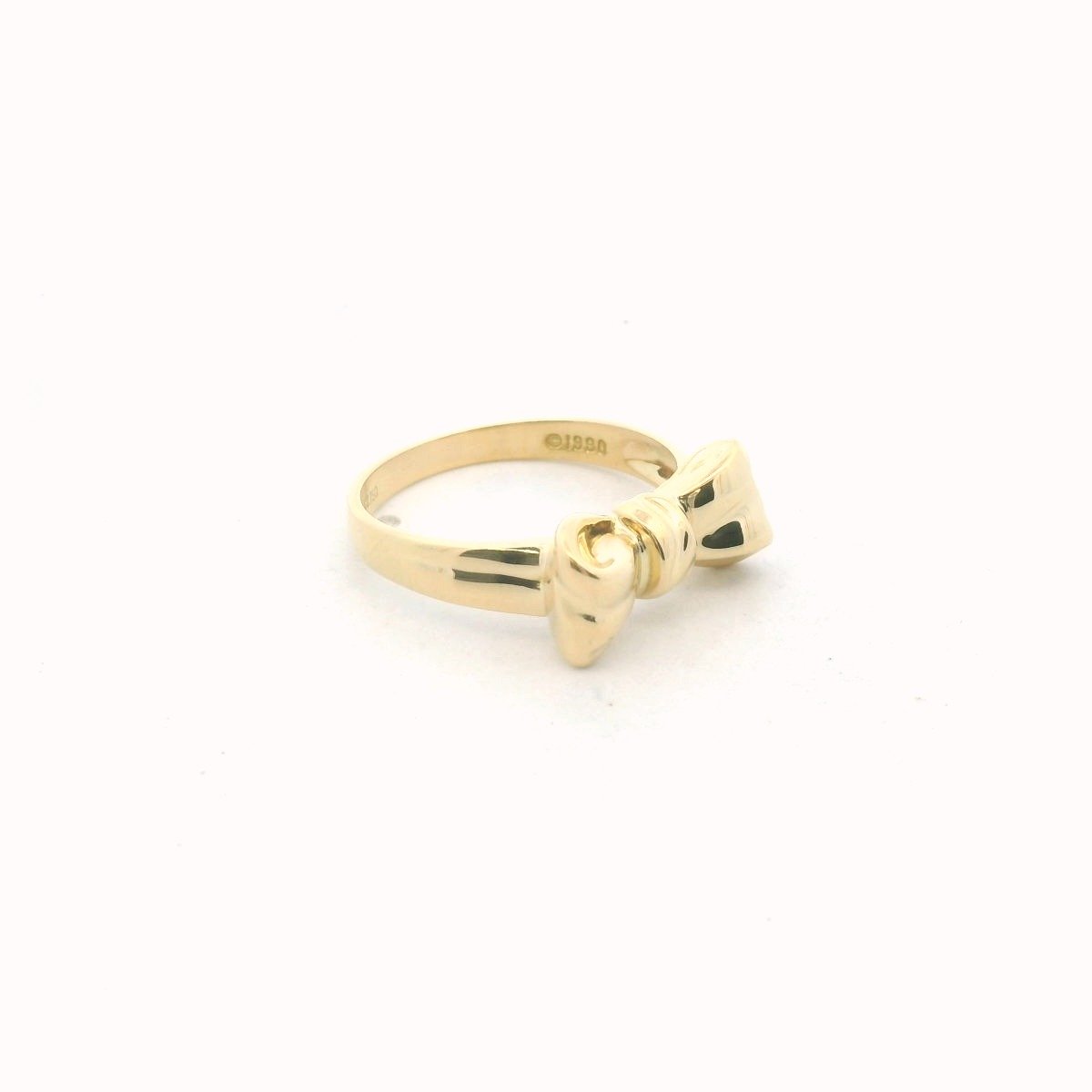 Tiffany & Co. 18K Yellow Gold 1990 Bow Ring
