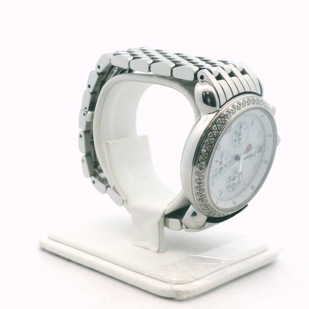 Michele CSX Mother of Pearl Diamond Quartz Chronograph Watch