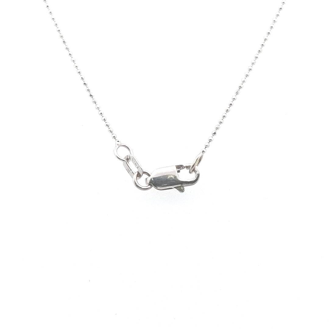 Estate $700 14K White Gold Tanzanite Cross Necklace