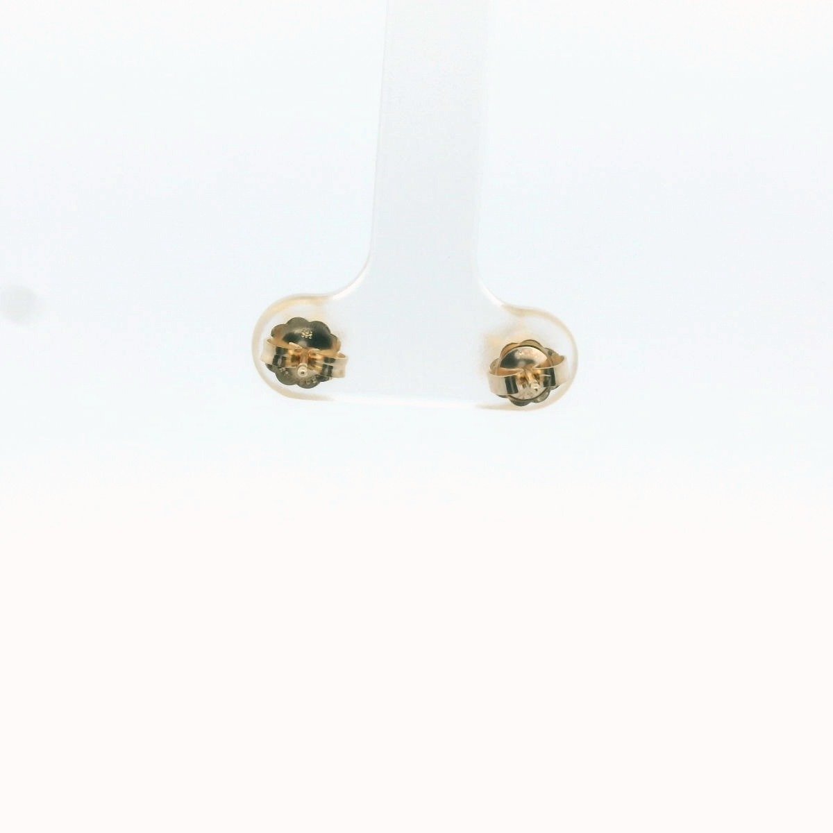 14K Yellow Gold Natural Diamond Stud Earrings