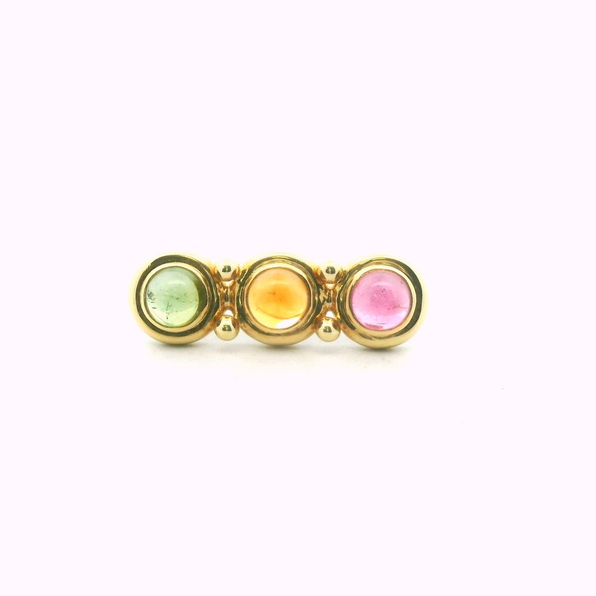 Tiffany & Co. Paloma Picasso 18K Yellow Gold Multi-Stone Brooch