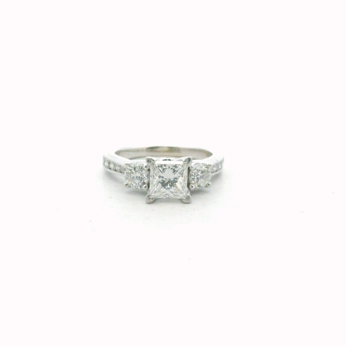 18K White Gold GIA Certified Diamond Engagement Ring
