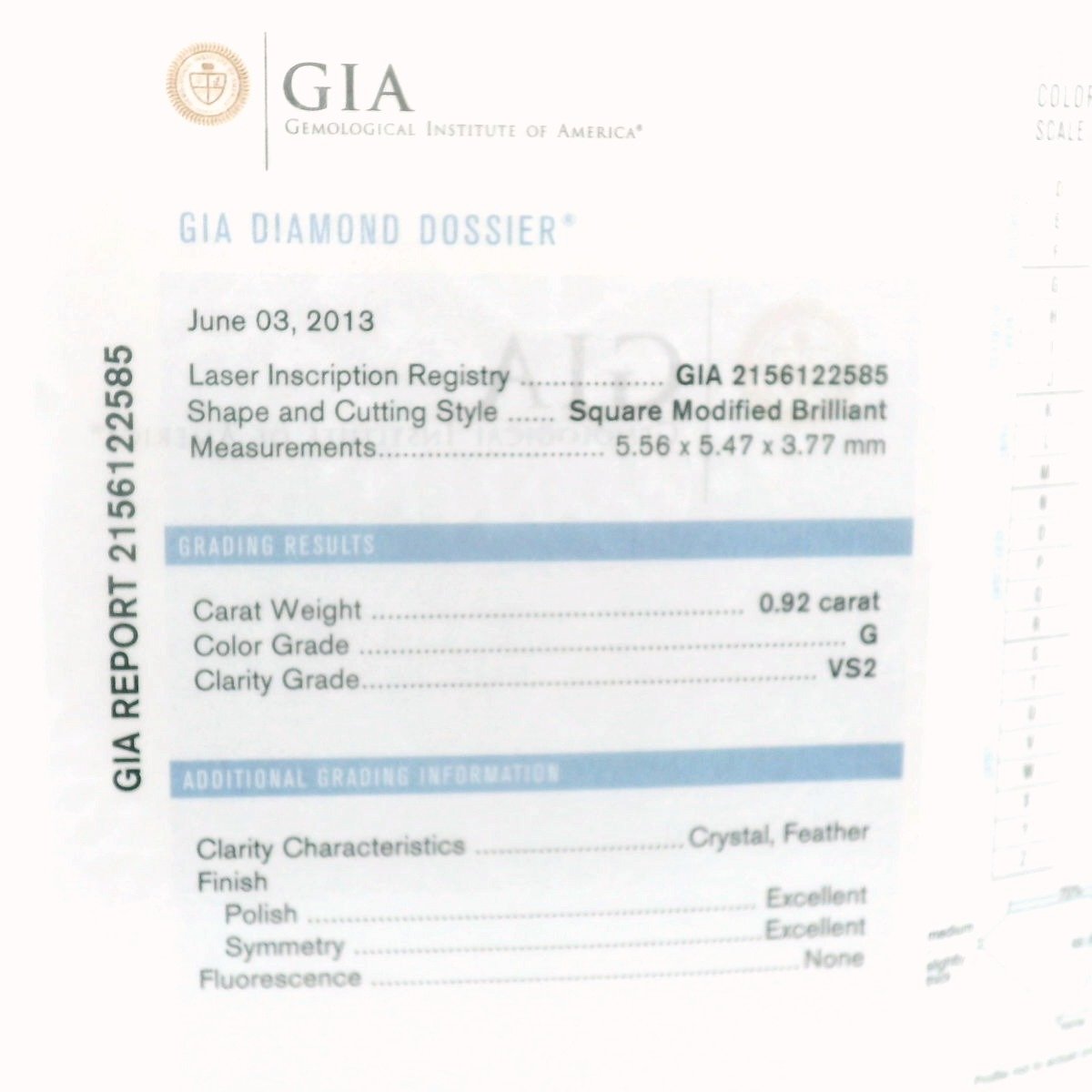 18K White Gold GIA Certified Diamond Engagement Ring