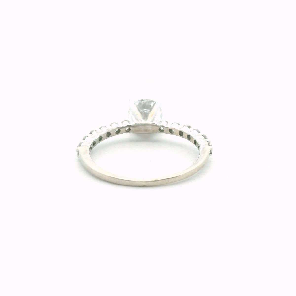 14K White Gold 0.70ct Natural Diamond Engagement Ring