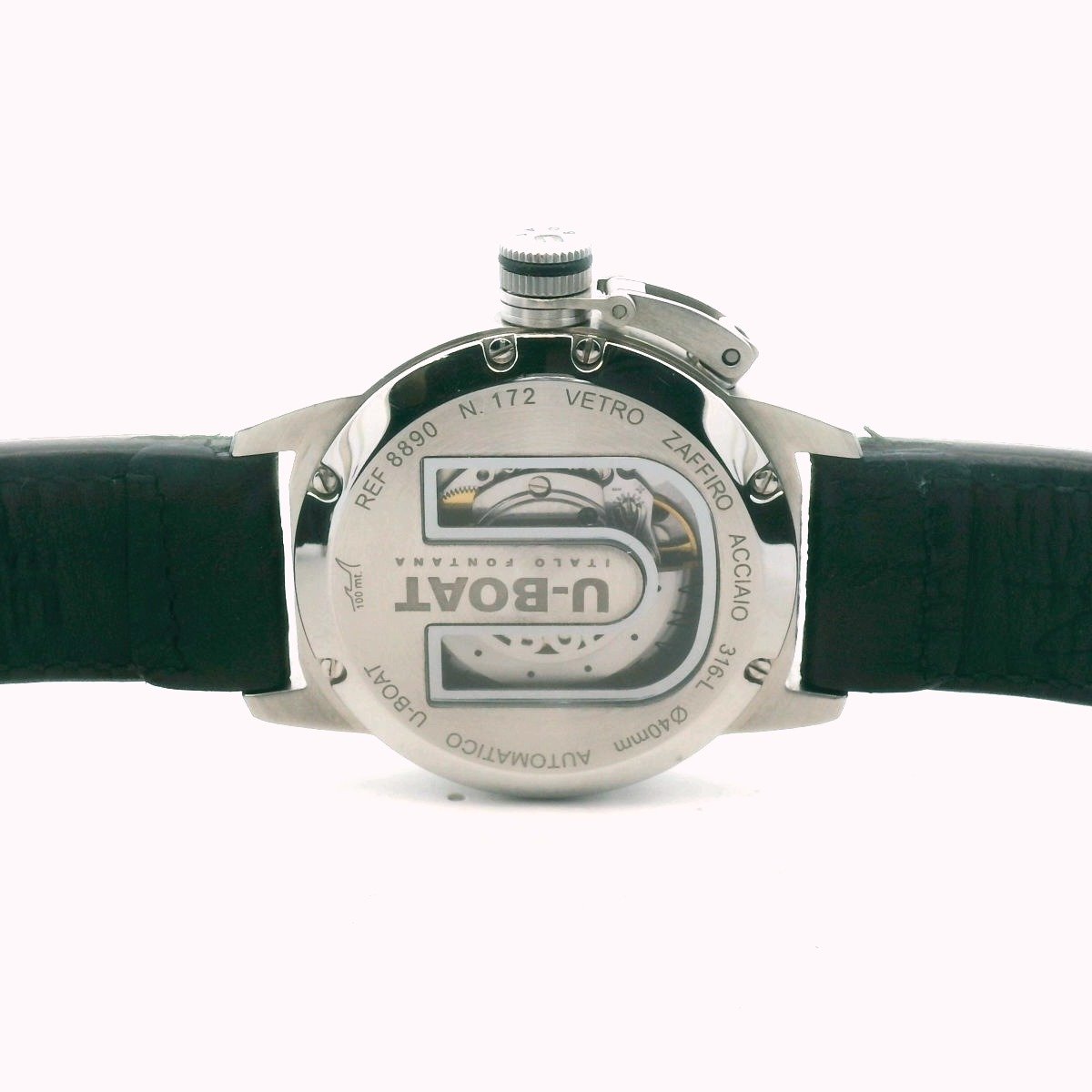 U-Boat 5890 Day/Date Italo Fontana Automatic Stainless Steel Watch
