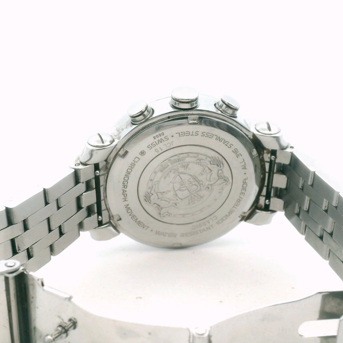 Joe Rodeo Stainless Steel Ice Diamond Quartz Watch