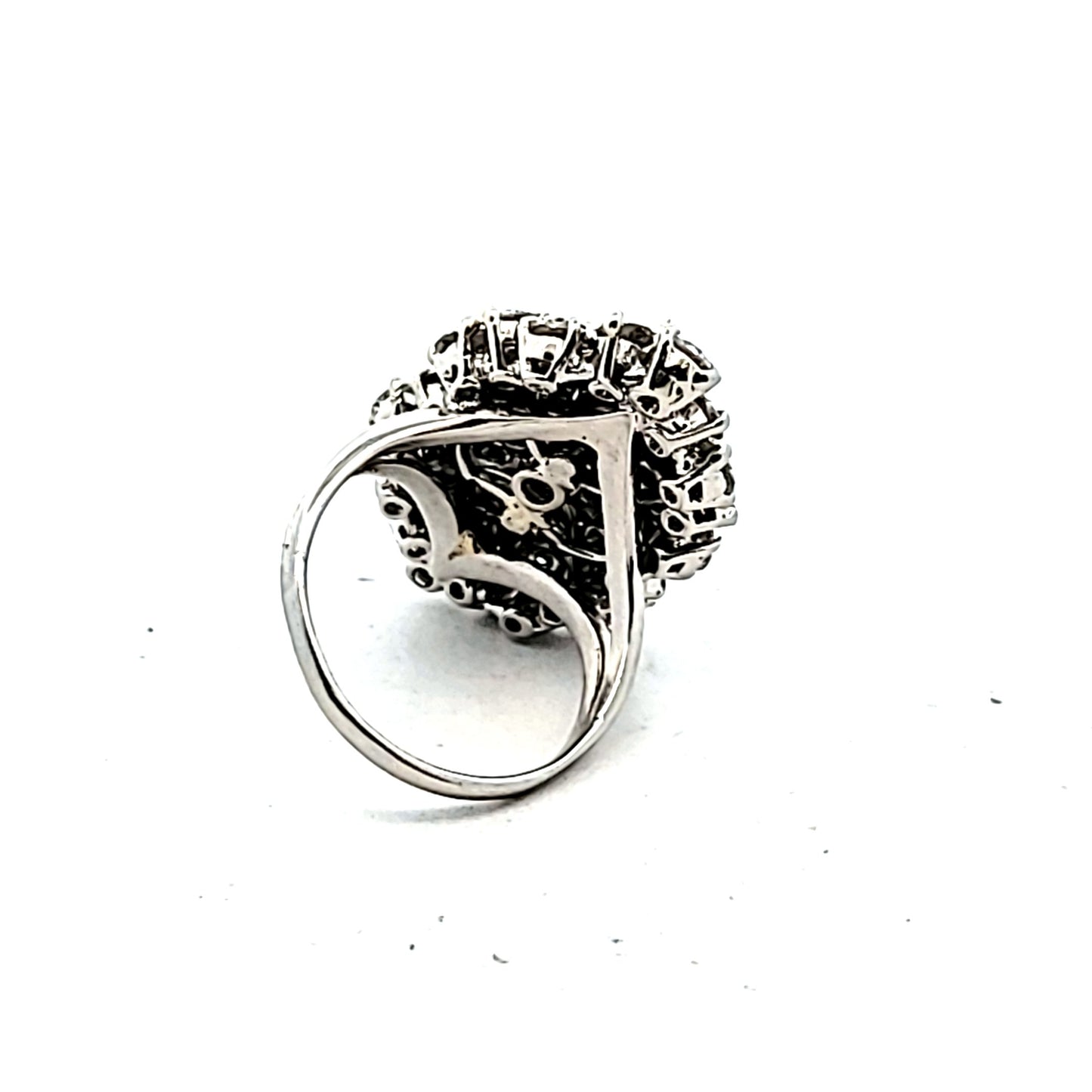 Platinum Natural Diamond Cocktail Ring