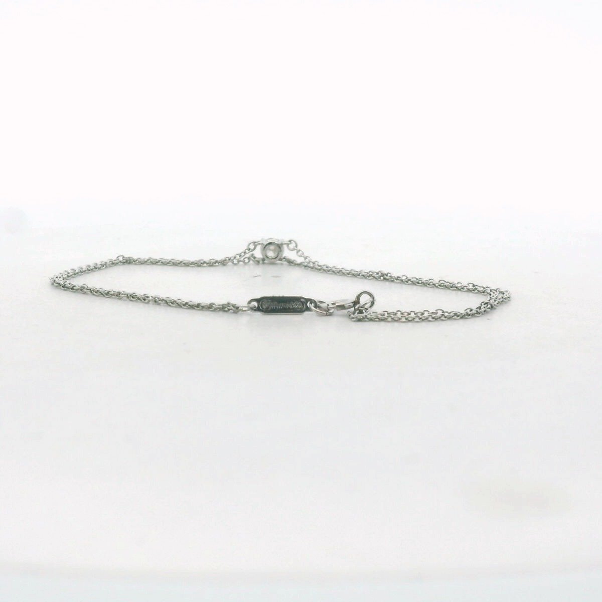 Tiffany & Co. Platinum Diamond Double Chain Bracelet