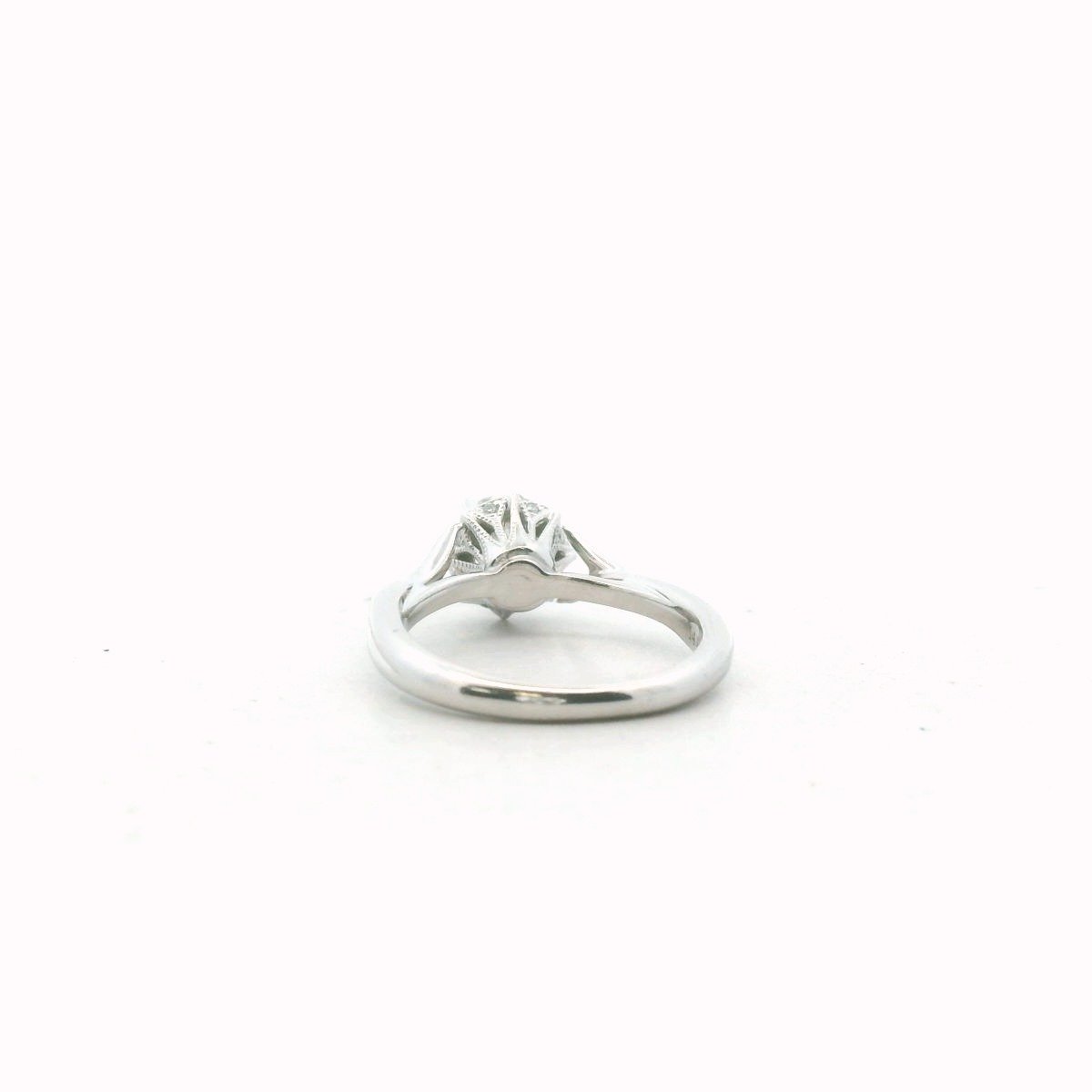 14K White Gold Diamond Engagement Ring