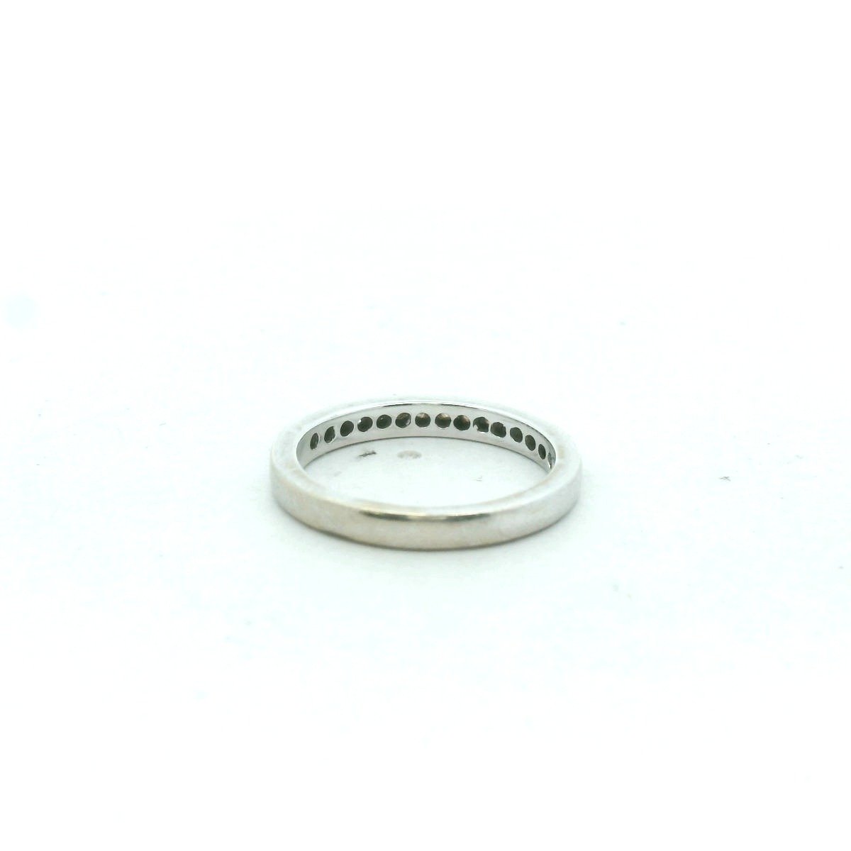 10K White Gold Diamond Half Band