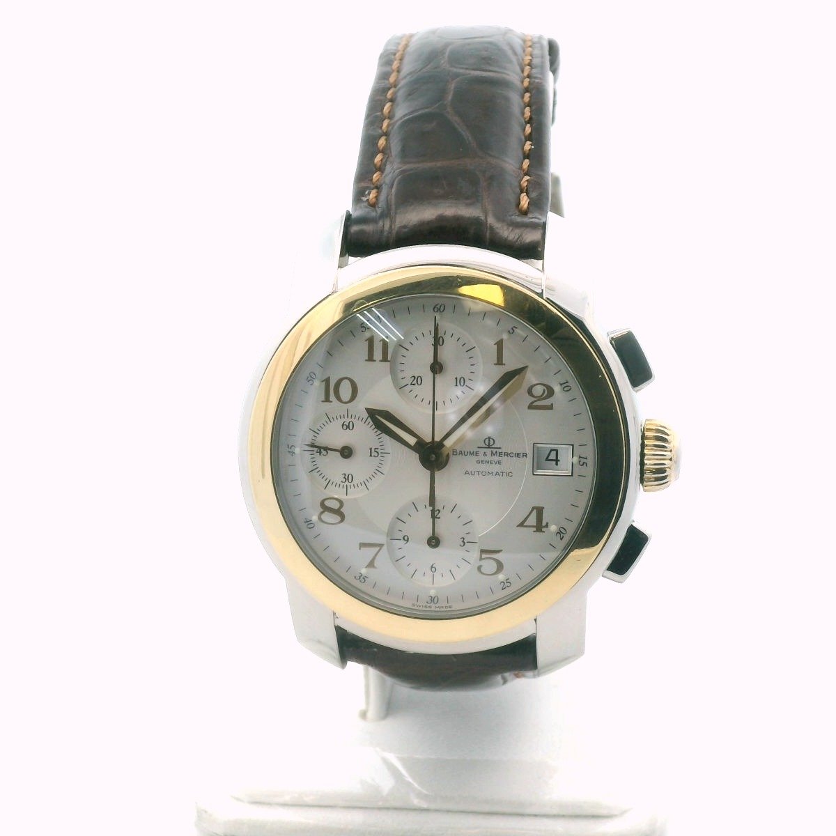 Baume & Mercier 18K Gold & Steel Chronograph Automatic Watch