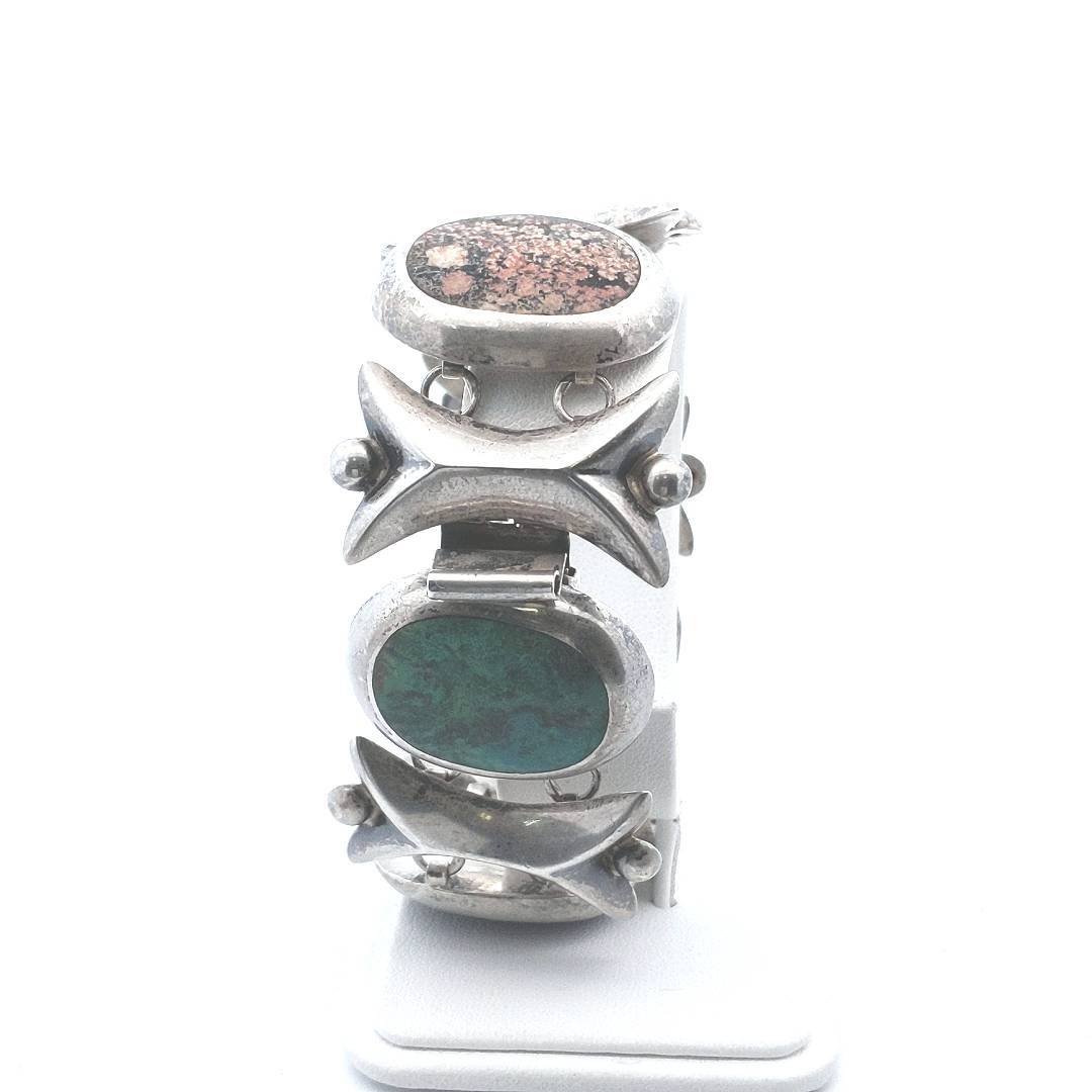 Estate $120 Sterling Silver Multi Stone Bracelet