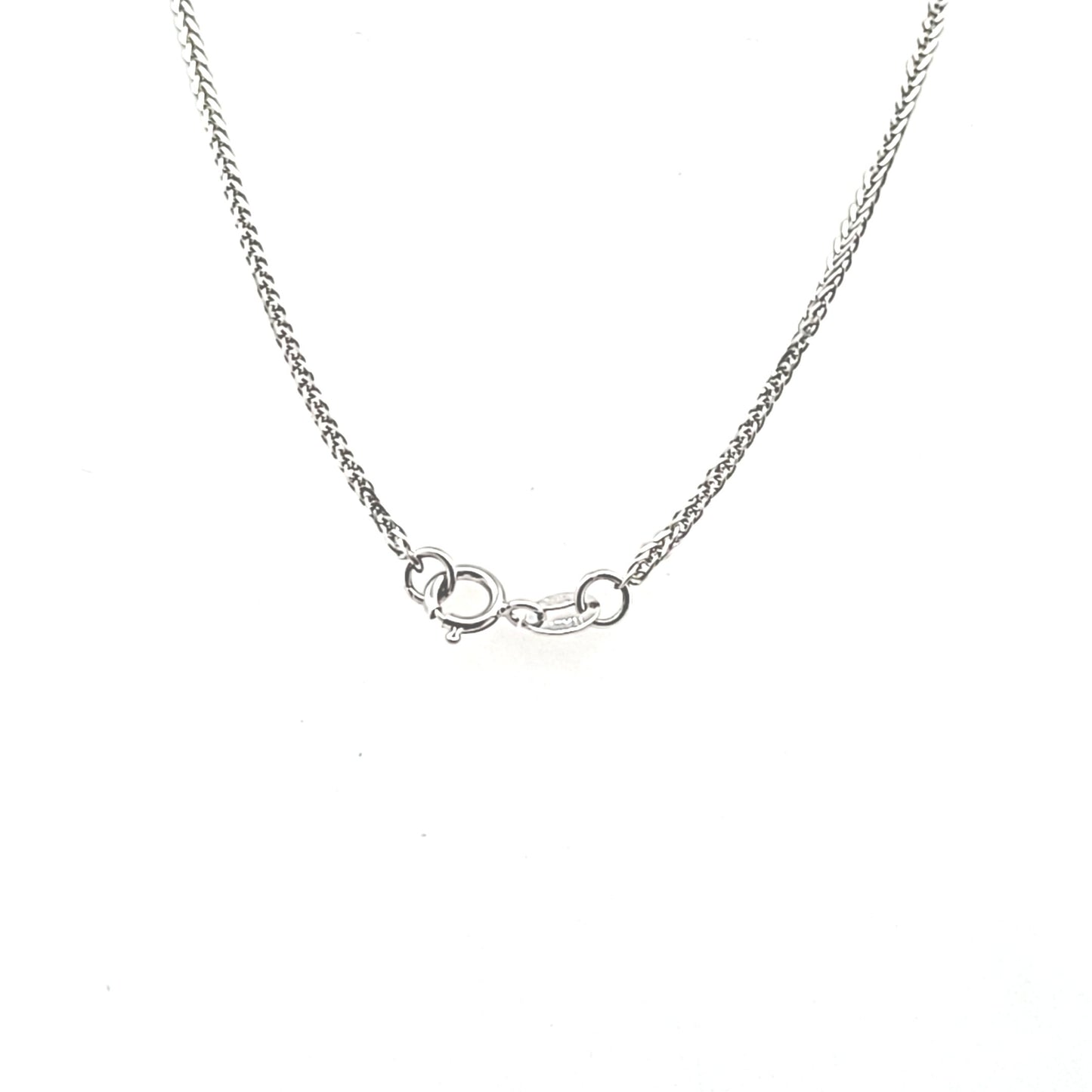 14K White Gold Abstract Multi-Stone Necklace