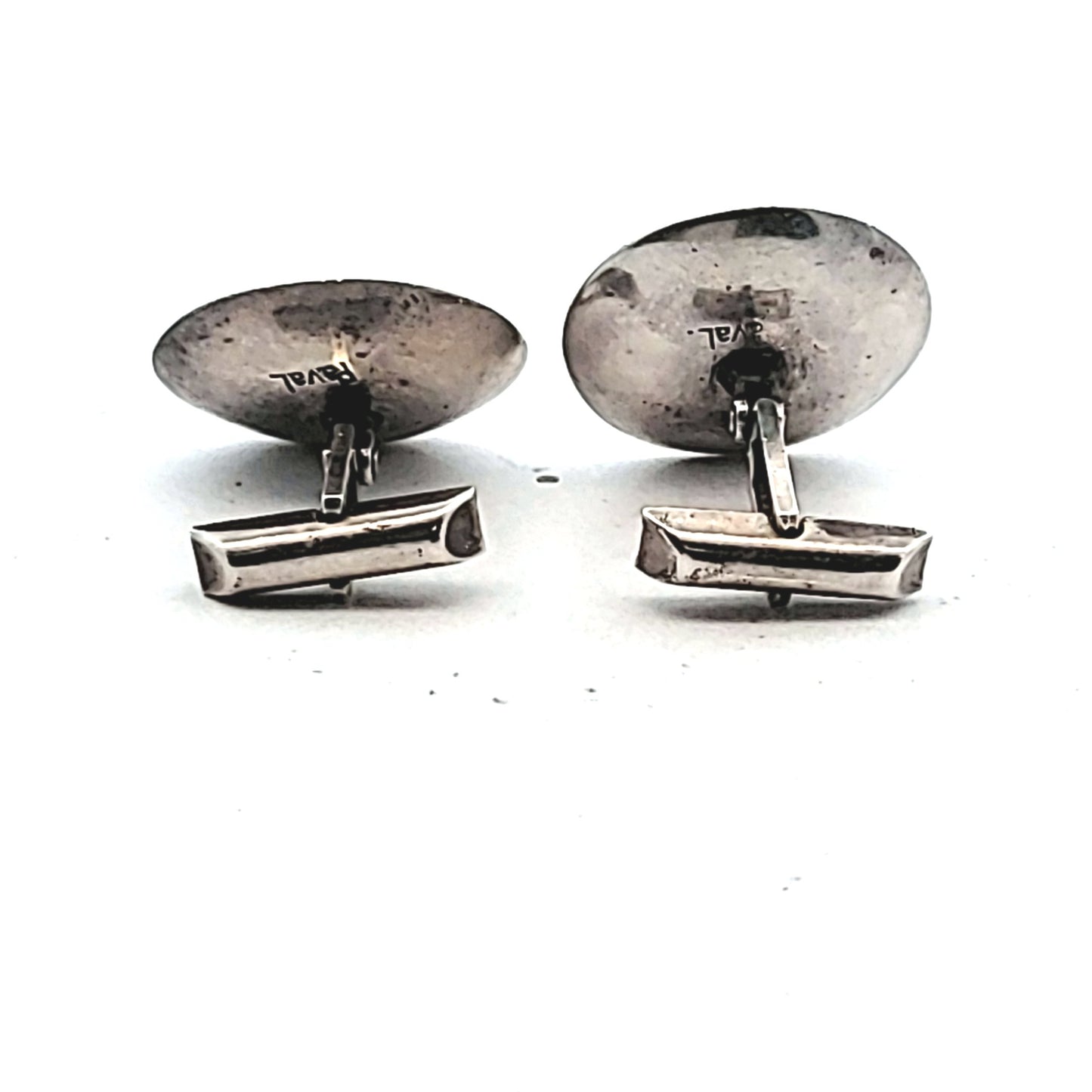 Vintage G. Laffi Sterling Silver & 18K Gold Cufflinks