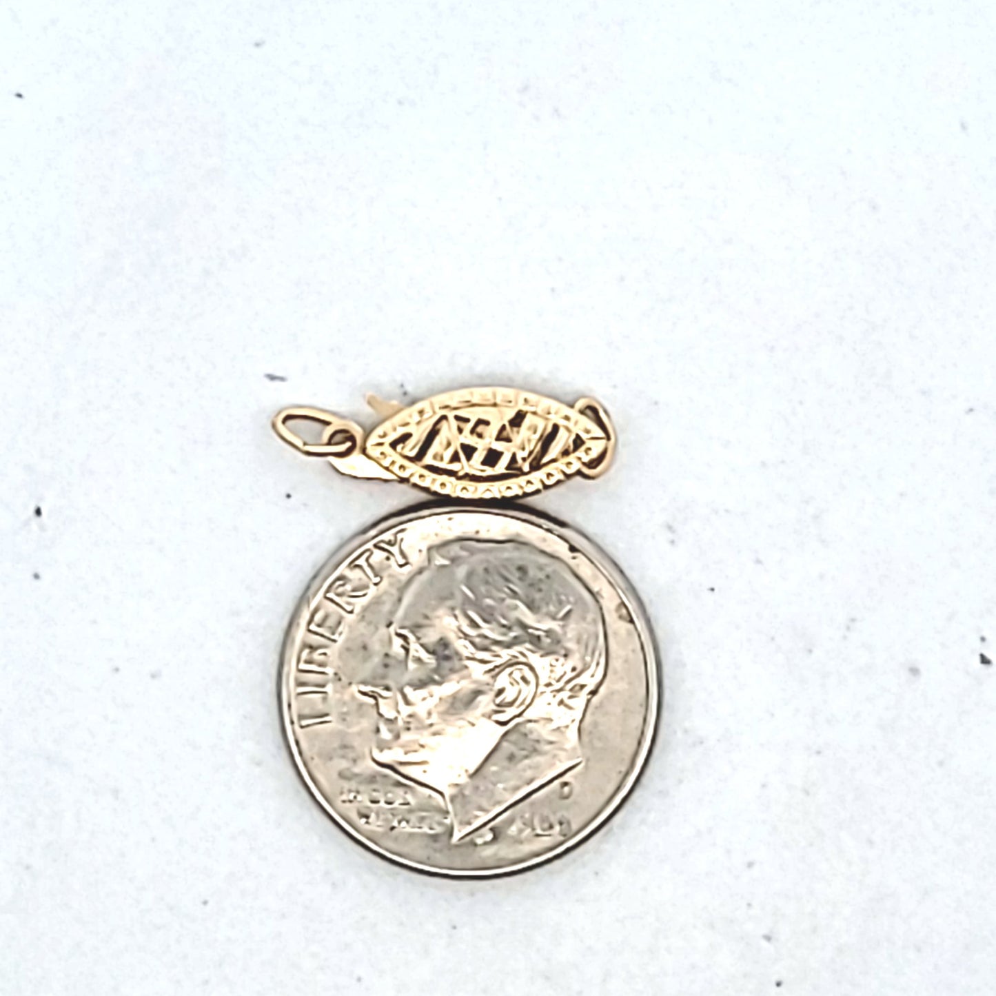 Vintage 14K Yellow Gold Filigree Fish-Hook Clasp for Pearls/Beads