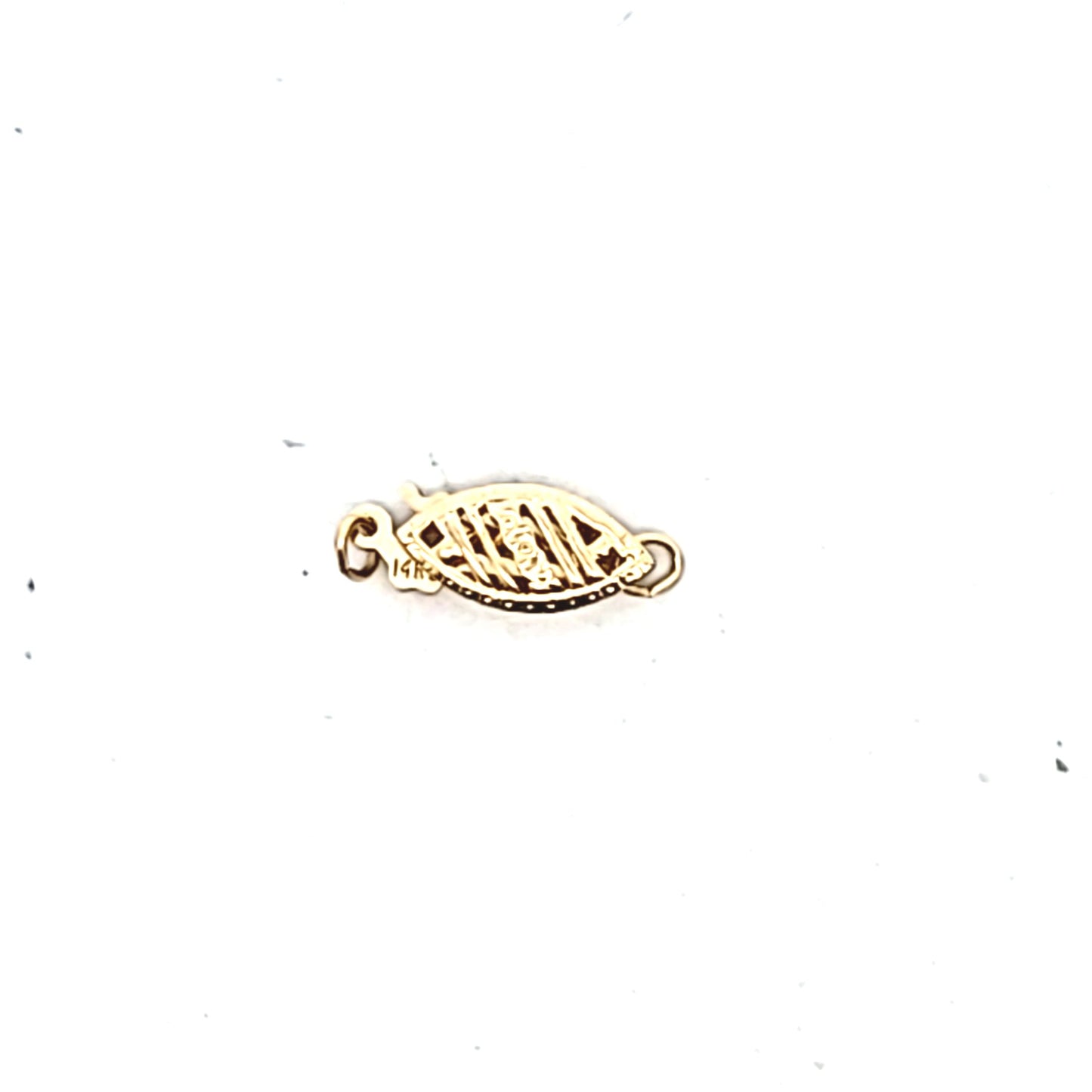 Vintage 14K Yellow Gold Filigree Fish-Hook Clasp for Pearls/Beads
