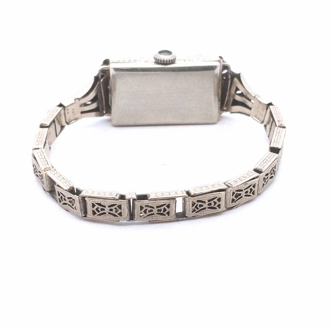 Estate $1200 18K Gold Filled Deco Wrist Watch
