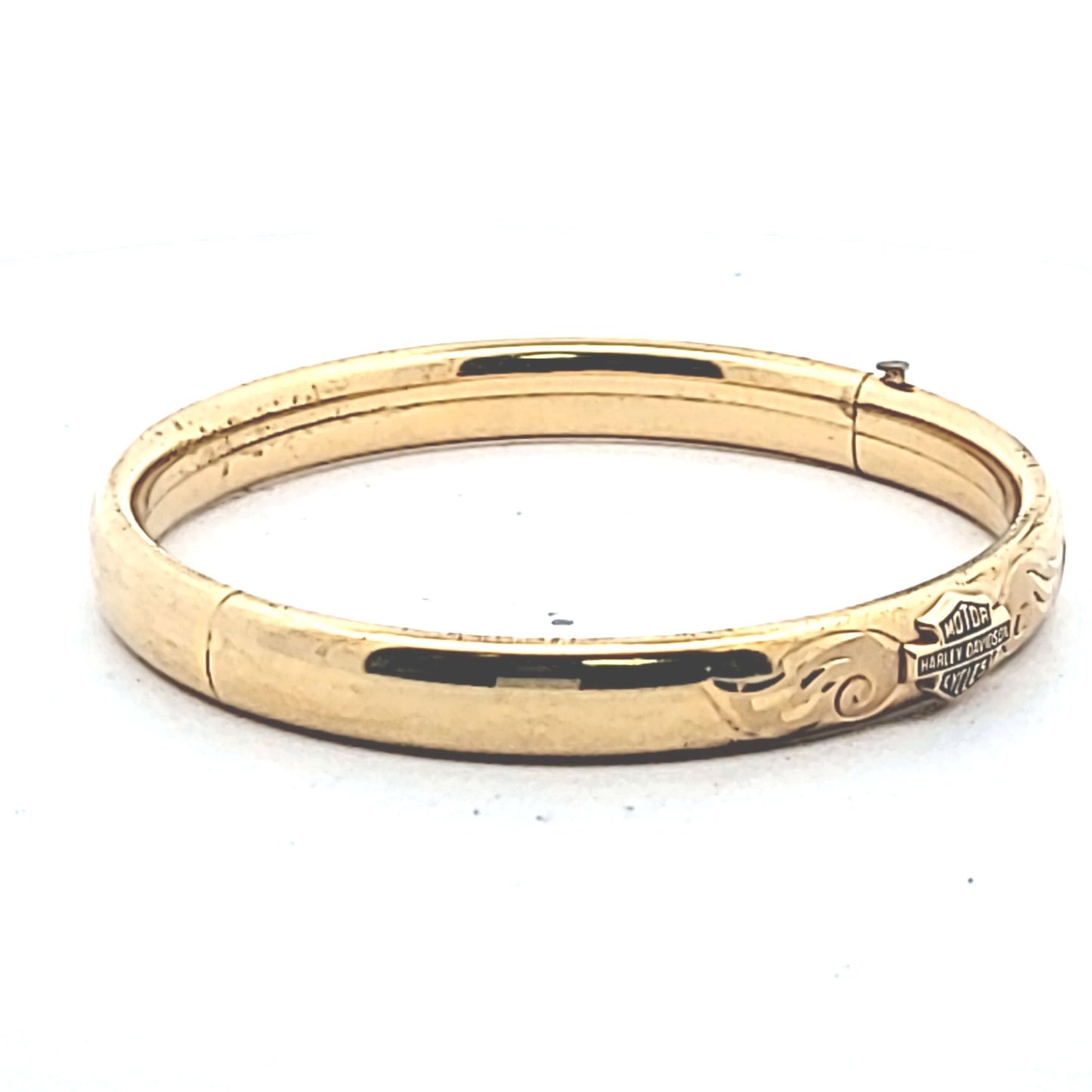 Harley Davidson 1/20 14K Gold Filled Hinged Bangle