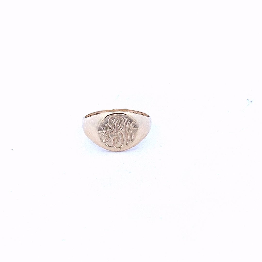 Vintage $200 10K Yellow Gold Signet Ring