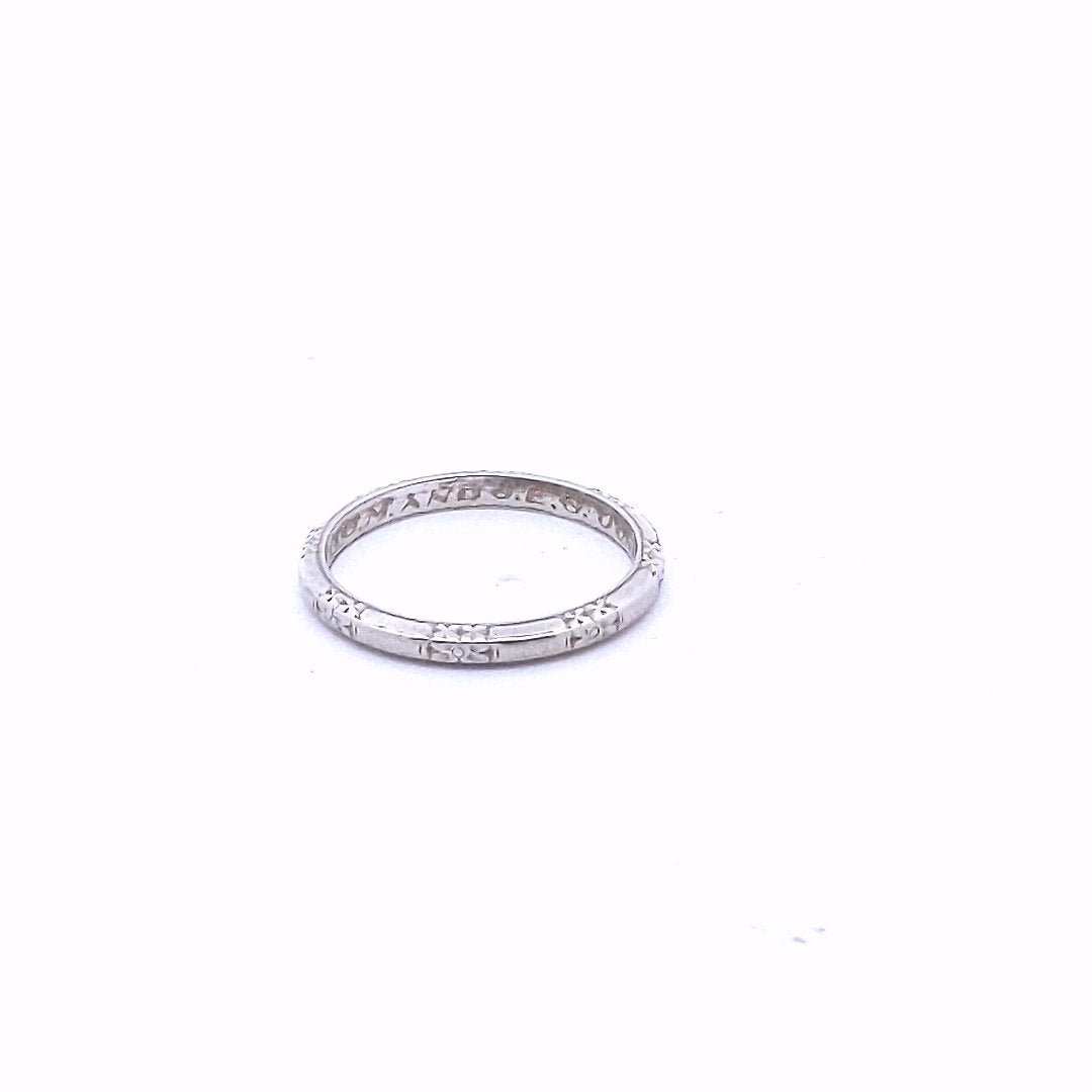 Vintage $350 Platinum Wedding Band