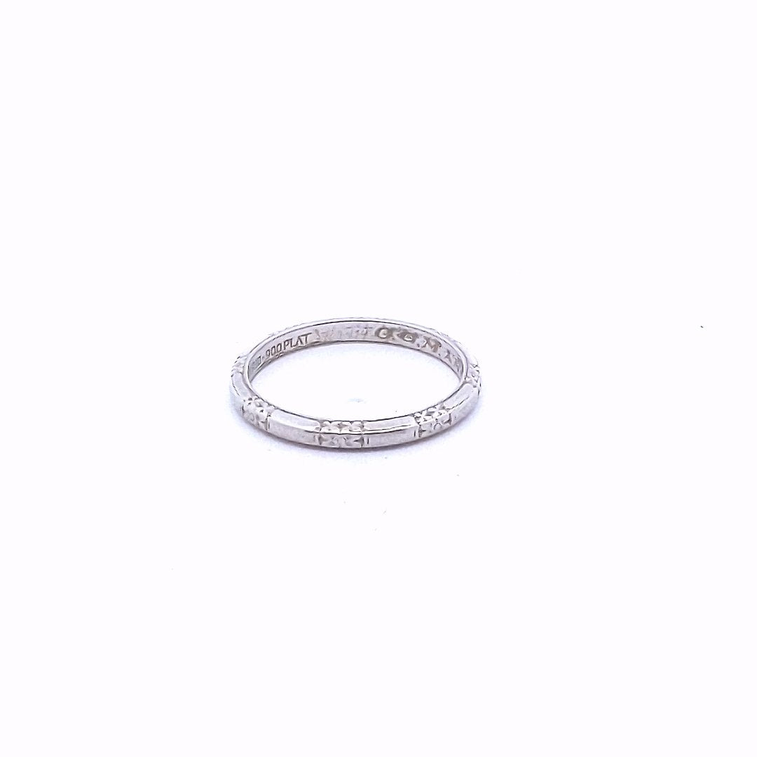 Vintage $350 Platinum Wedding Band