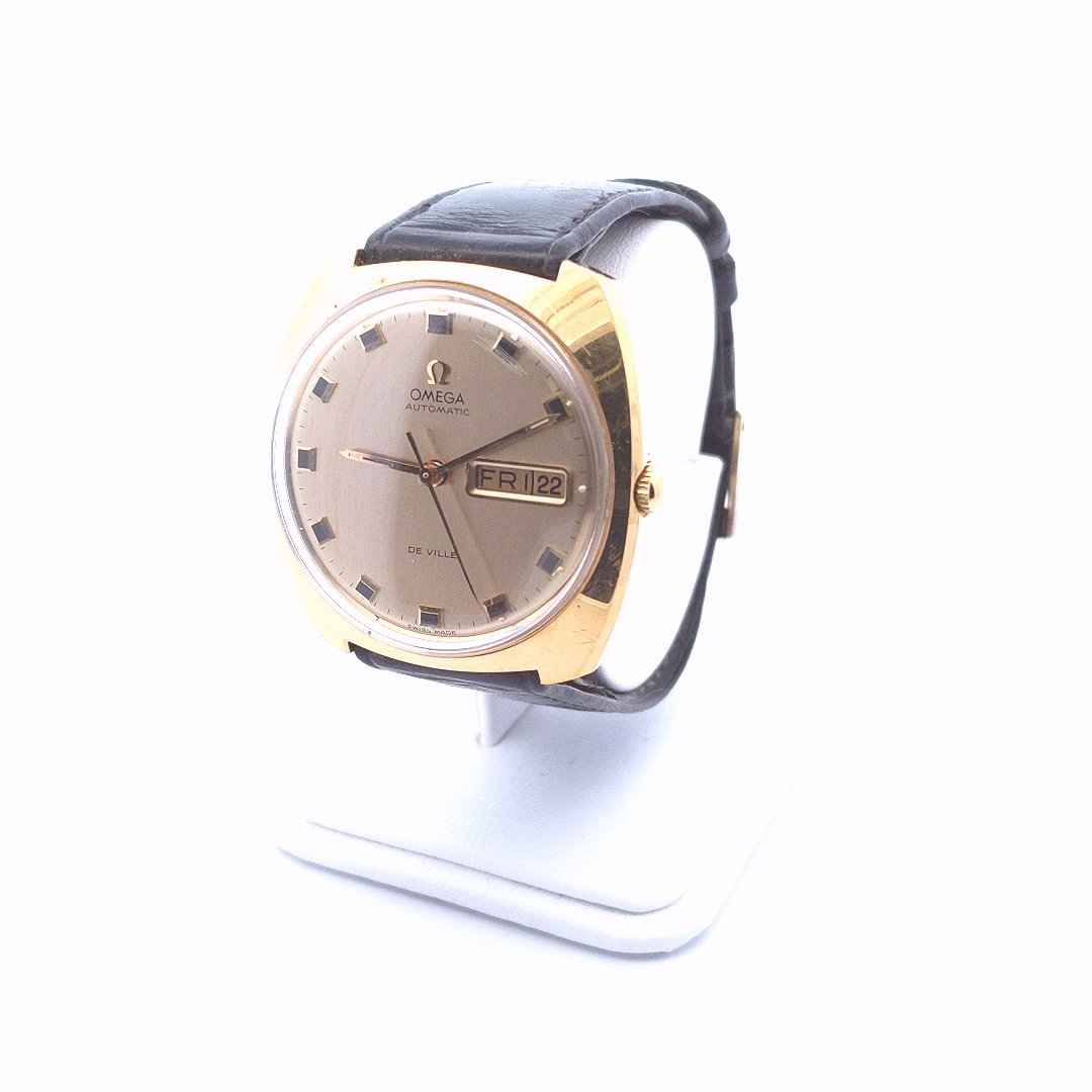 Vintage Omega DeVile 1970s Gold Plated Automatic Watch