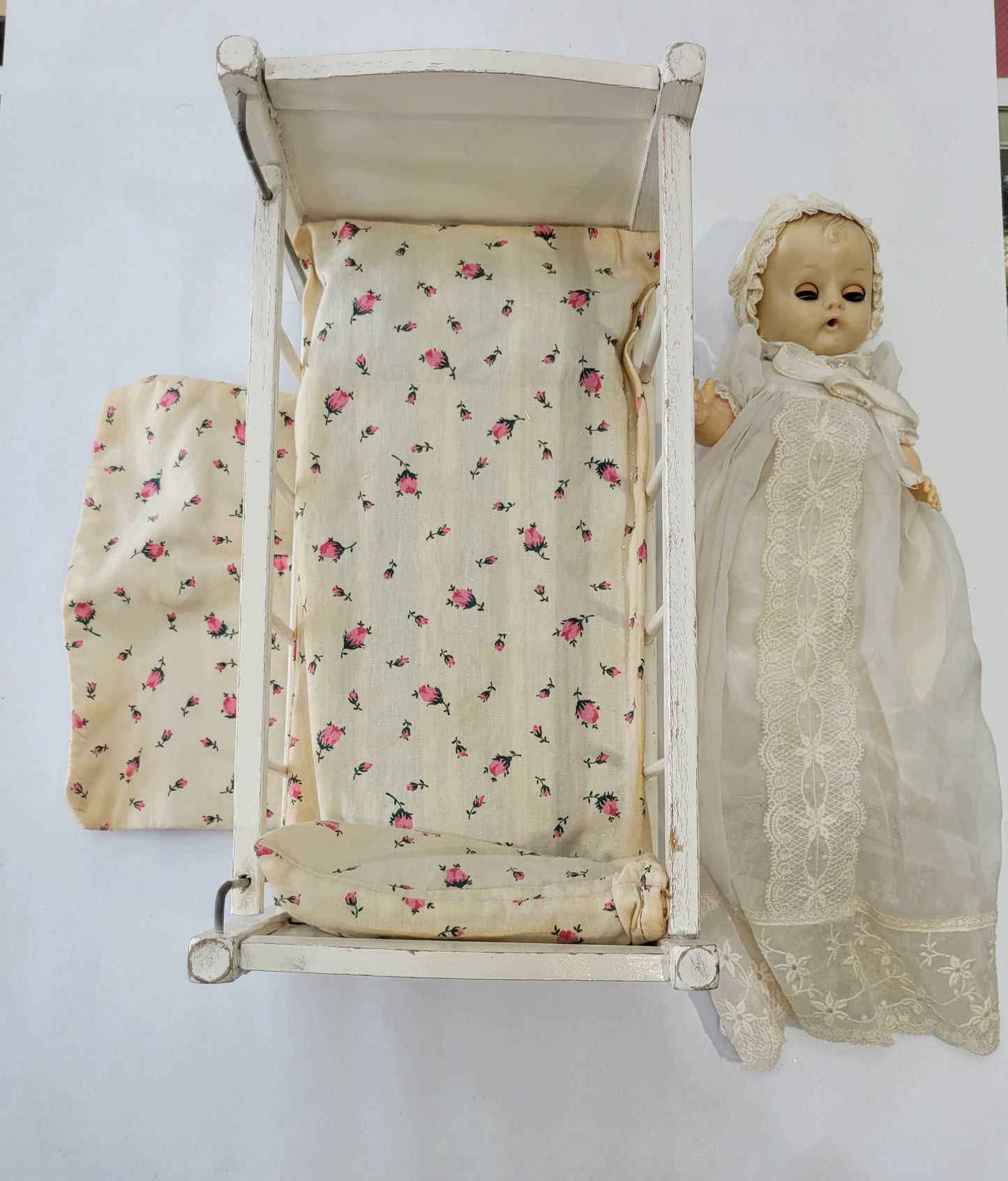 "Ginette" Doll, Potty, Crib, Clothing Set