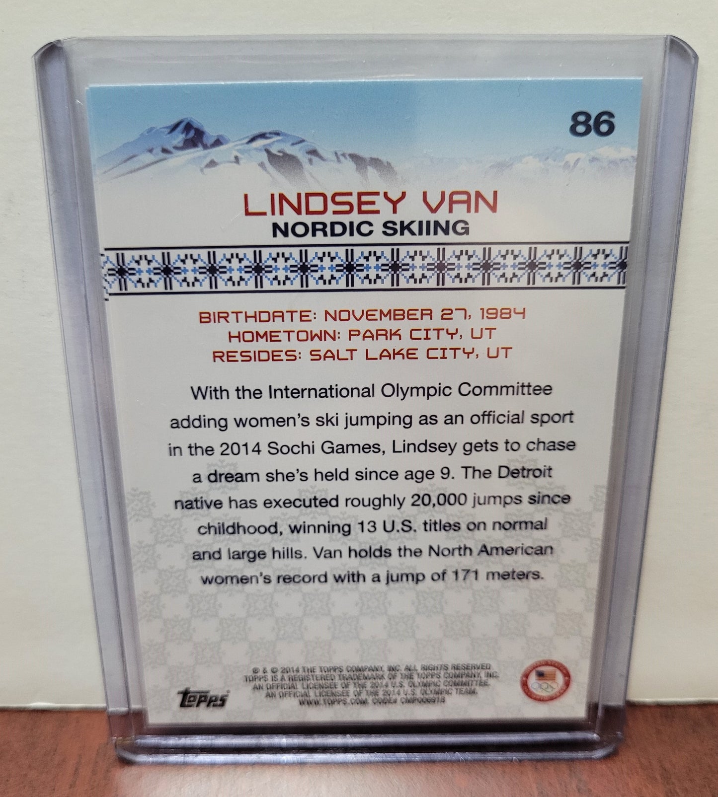 Lyndsey Van Signed Card