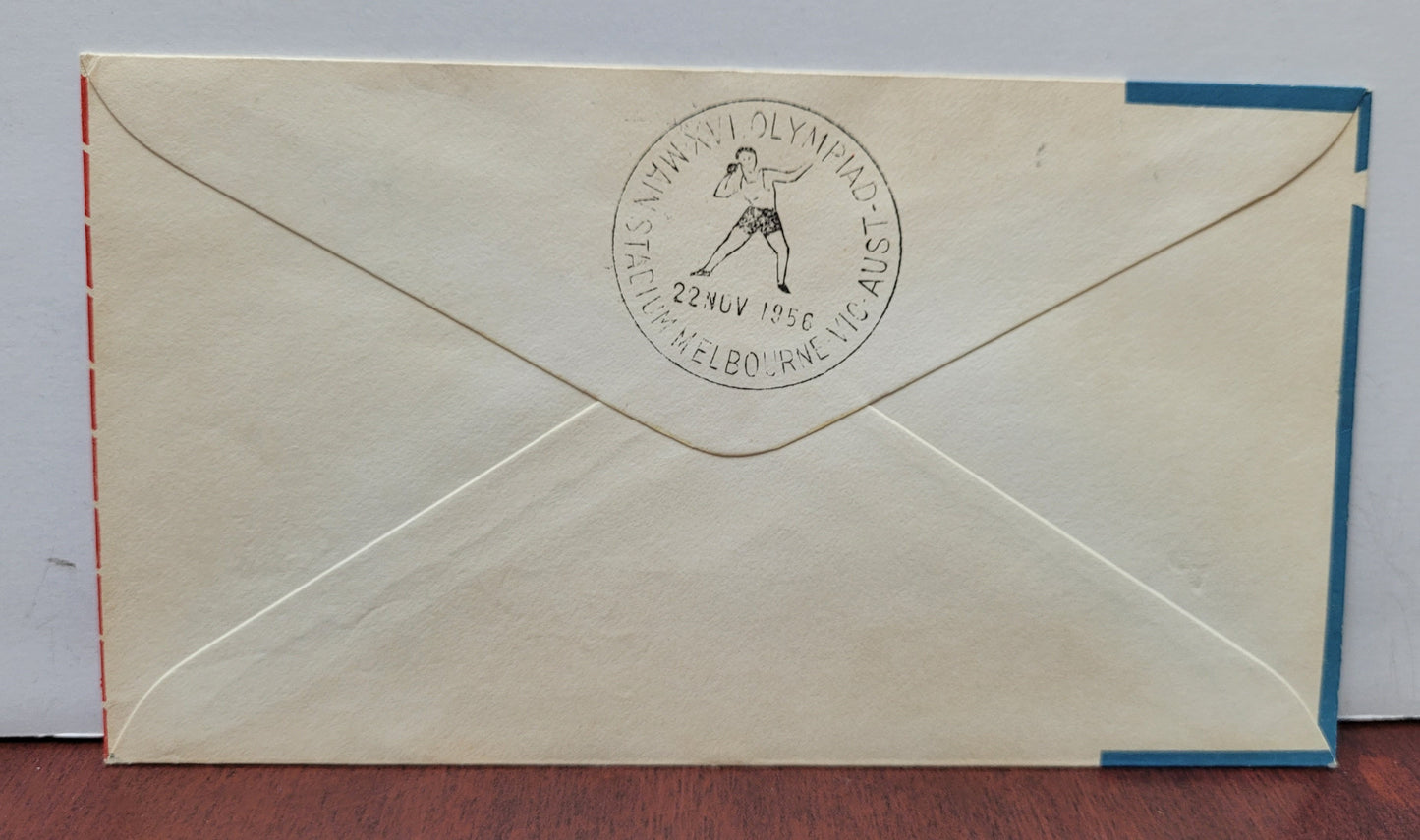 Bobby Morrow Signed Olympic Torch Flight Cover