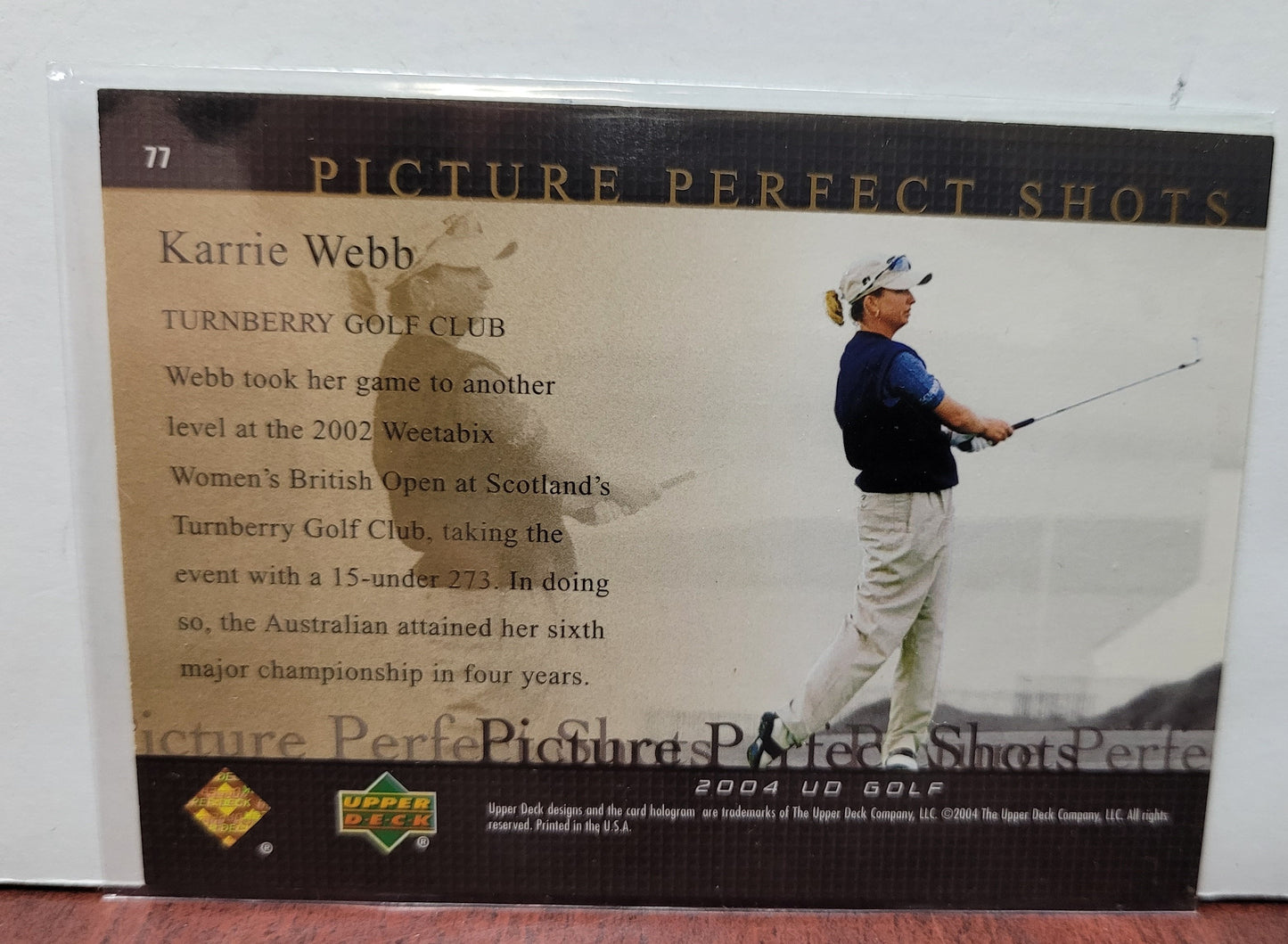 Karrie Webb Signed Card