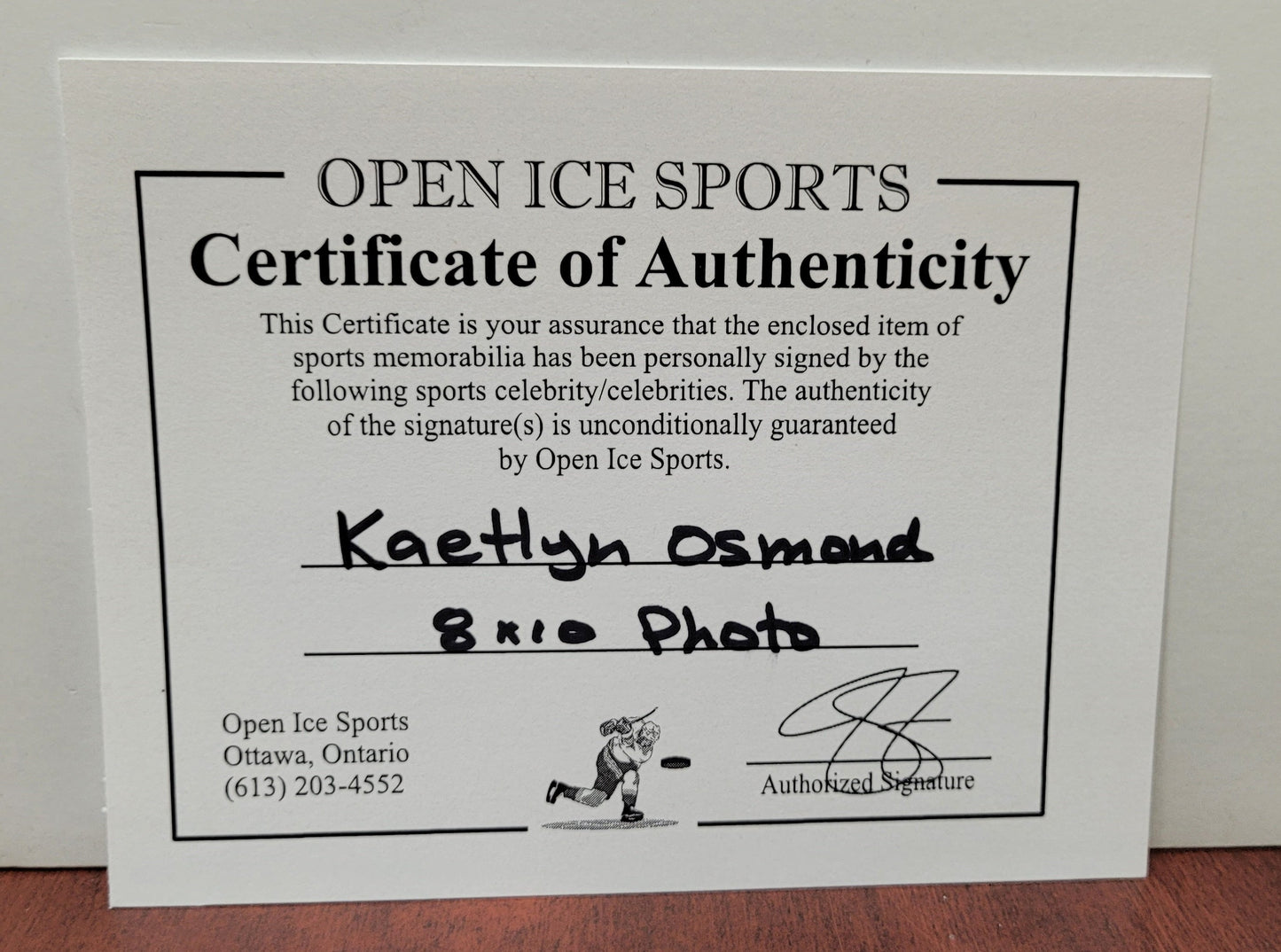 Kaetlyn Osmond Signed Photo